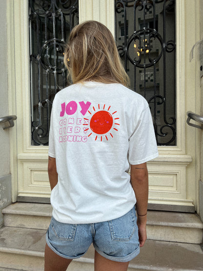 Joy blanc - T-shirt imprimé