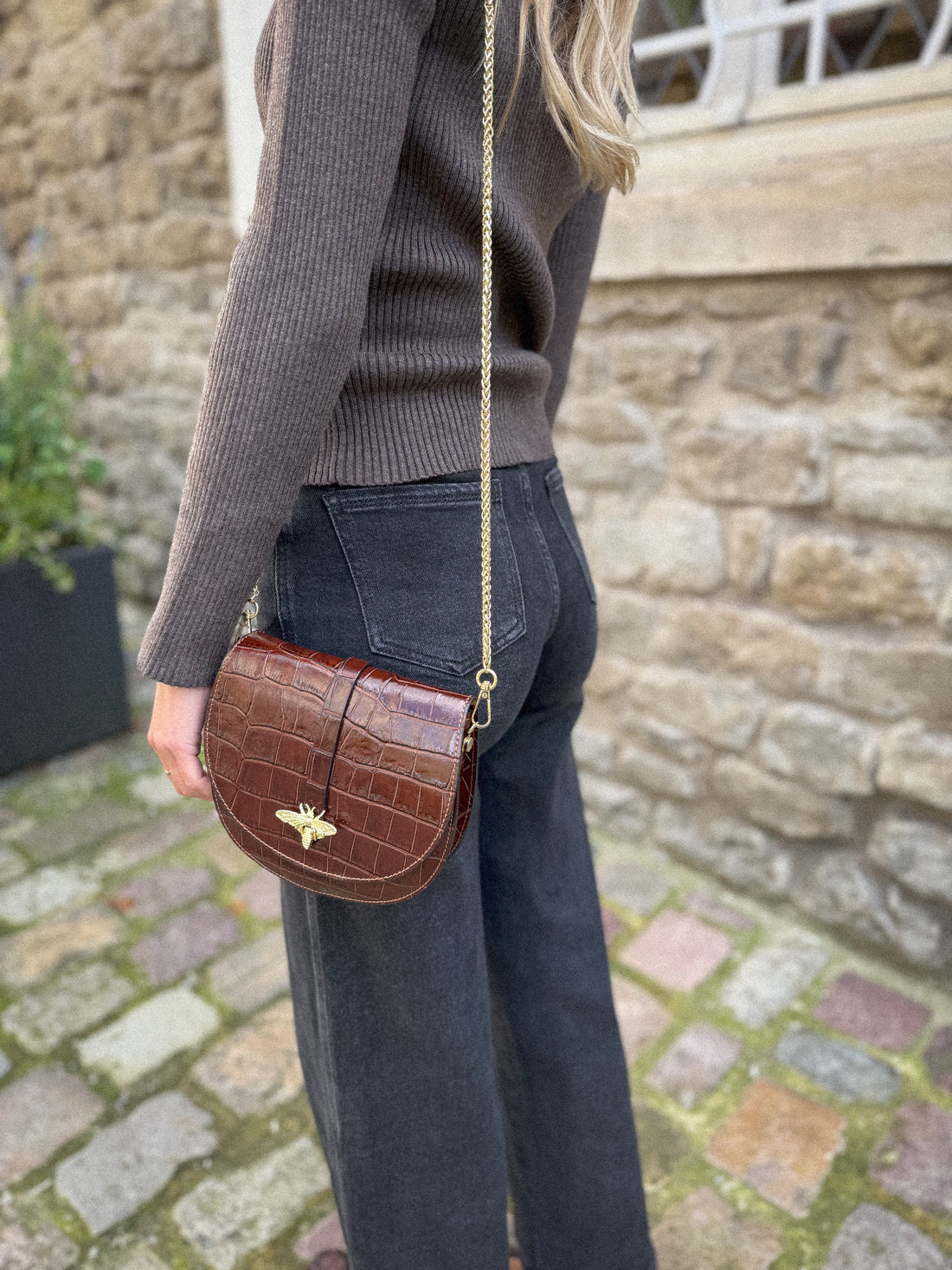 Matis marron - Sac cuir