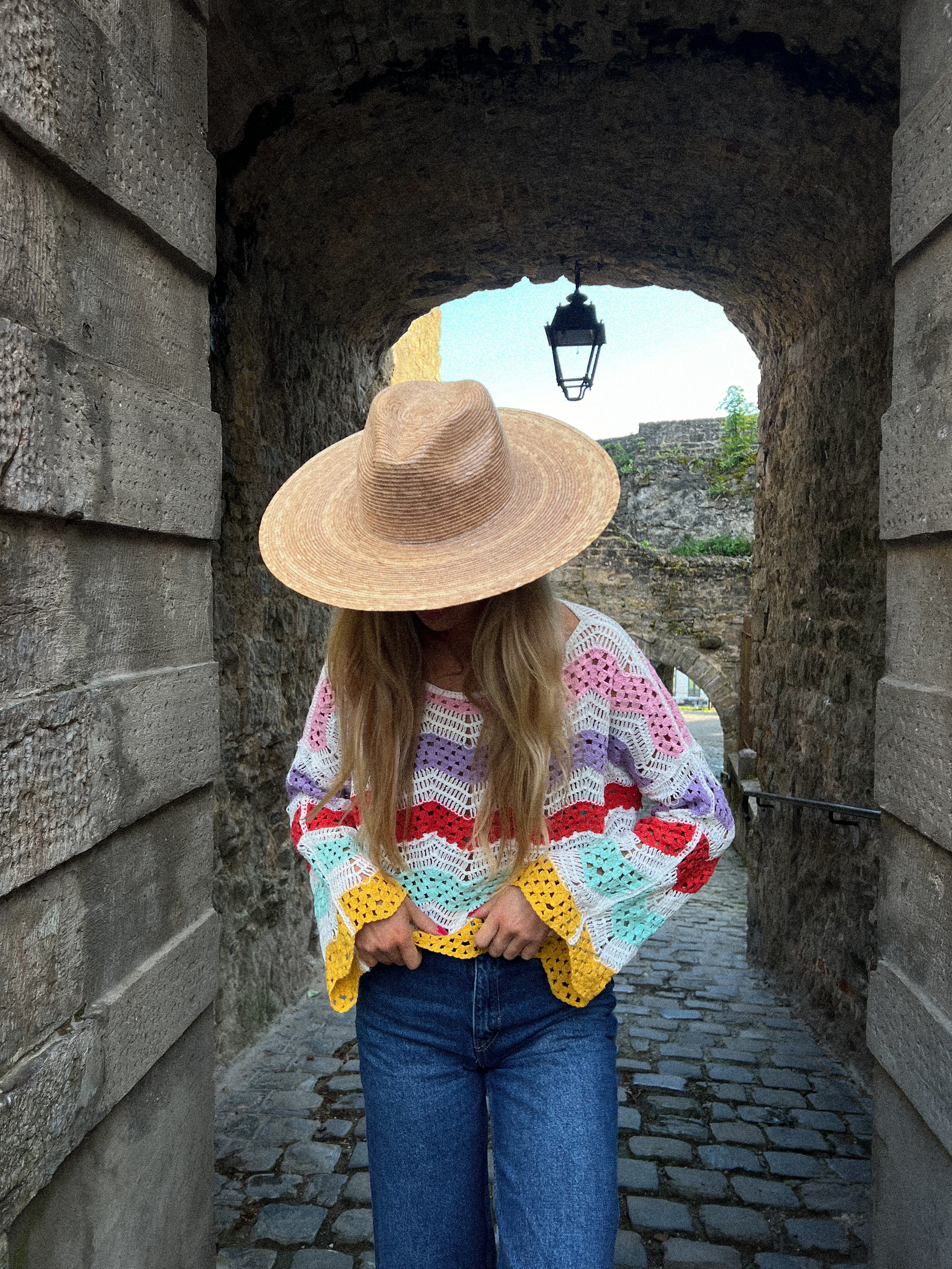 Raphael coloré - Blouse crochet