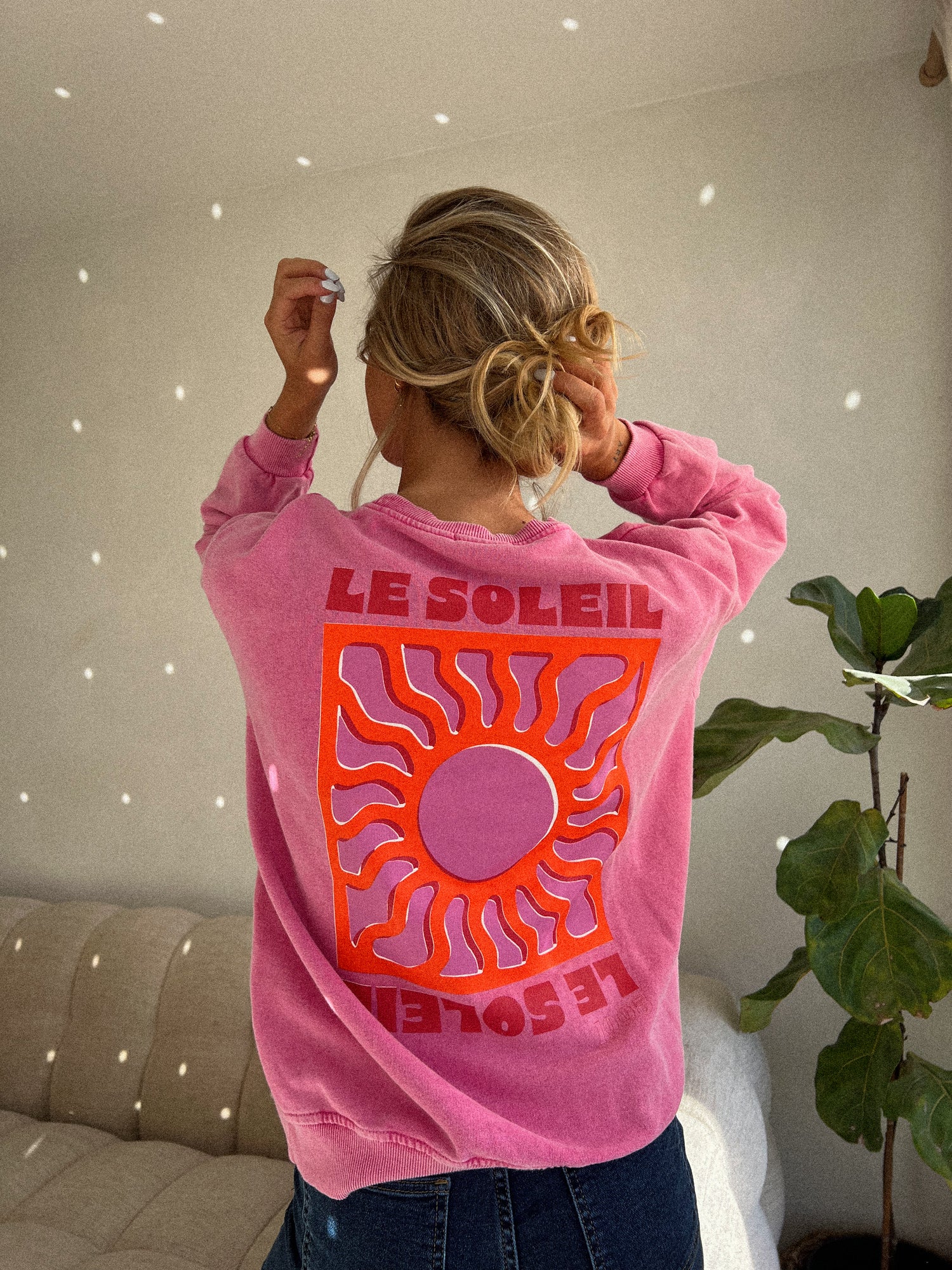 Danie rose - Sweat-shirt soleil