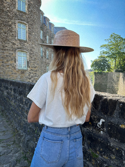 Esmé blanc - T-shirt brodé