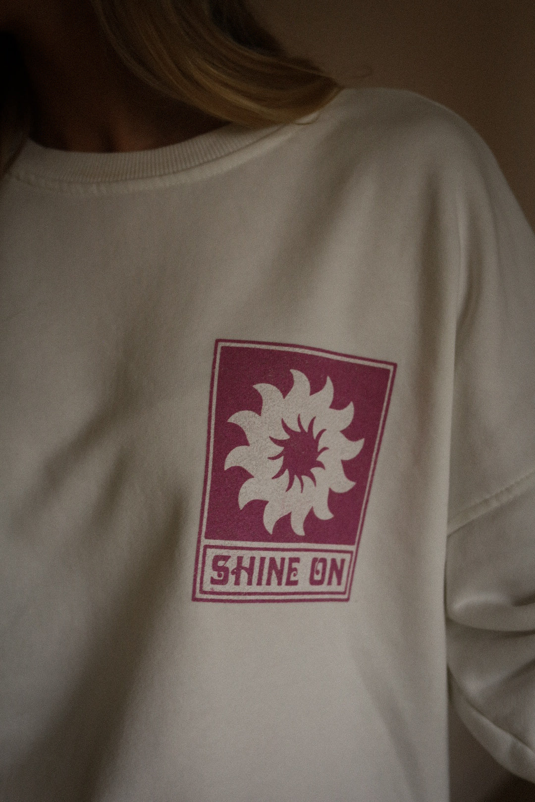 Shine blanc - Sweat-shirt imprimé