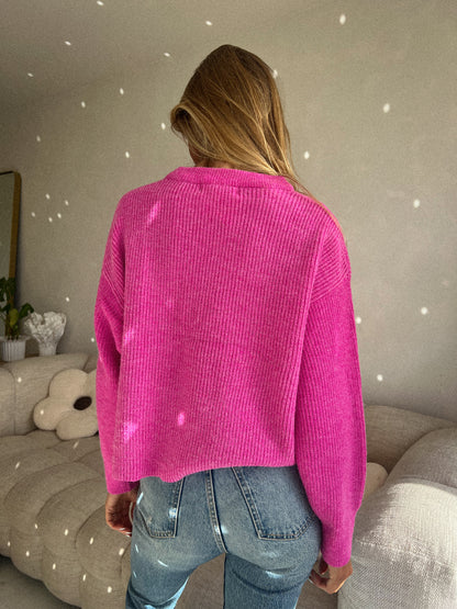 Rosa fuschia - Pull maille