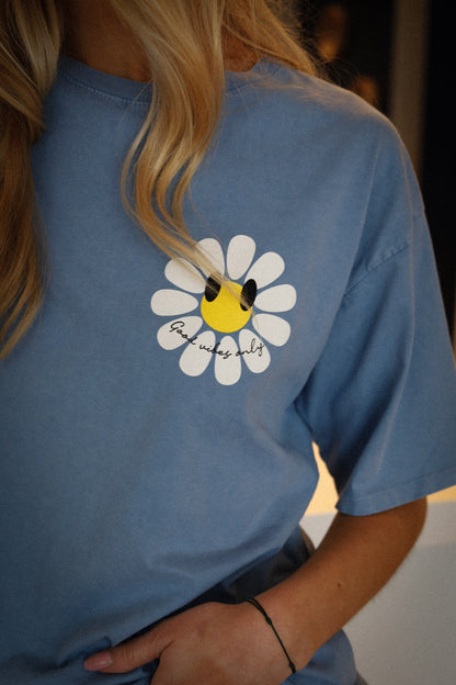 Chase bleu - T-shirt fleur