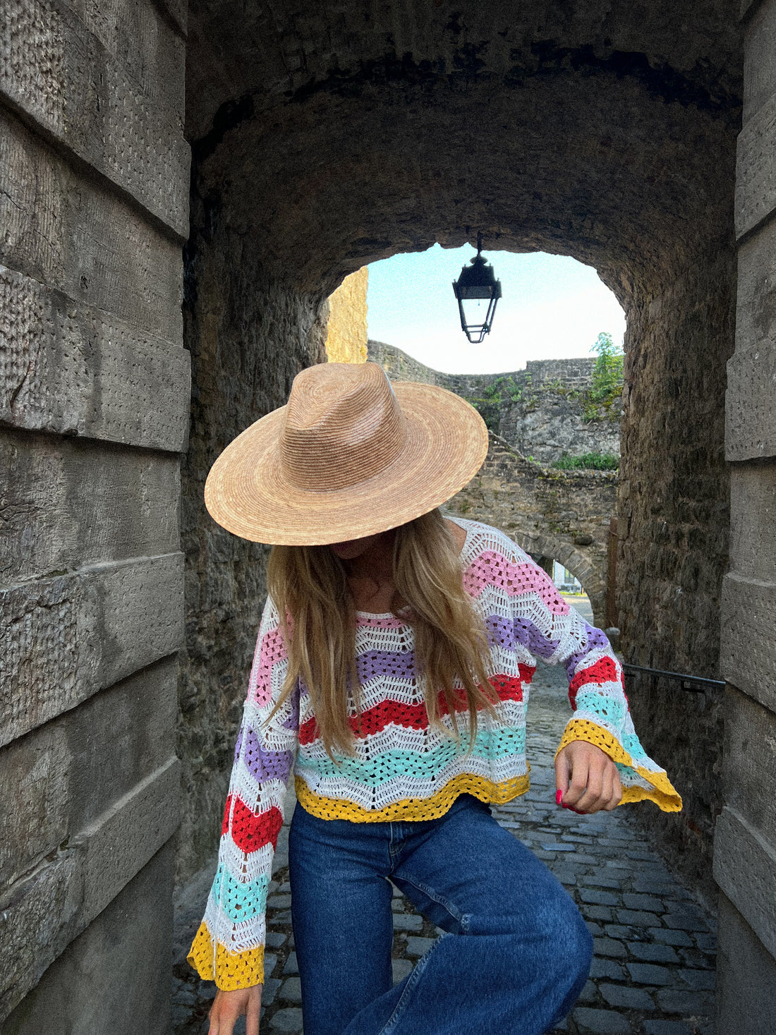 Raphael coloré - Blouse crochet