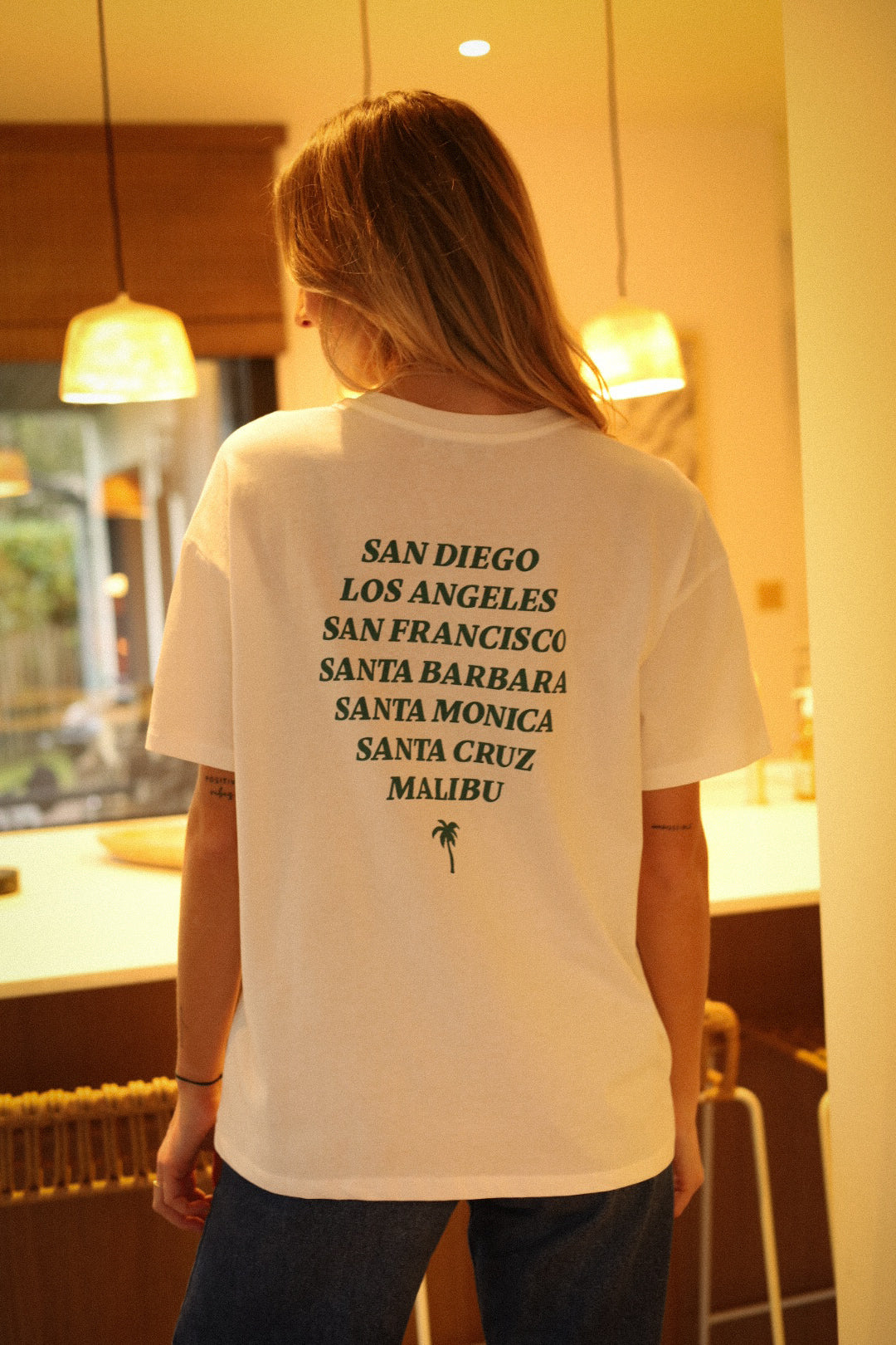 California blanc - T-shirt imprimé