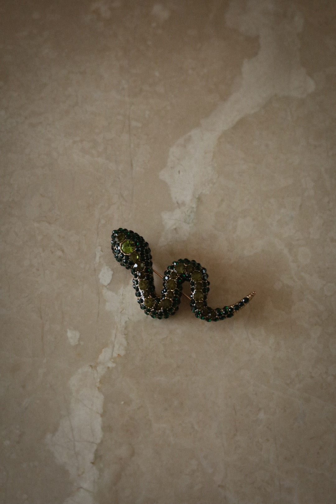 Liiam verte - Broche serpent