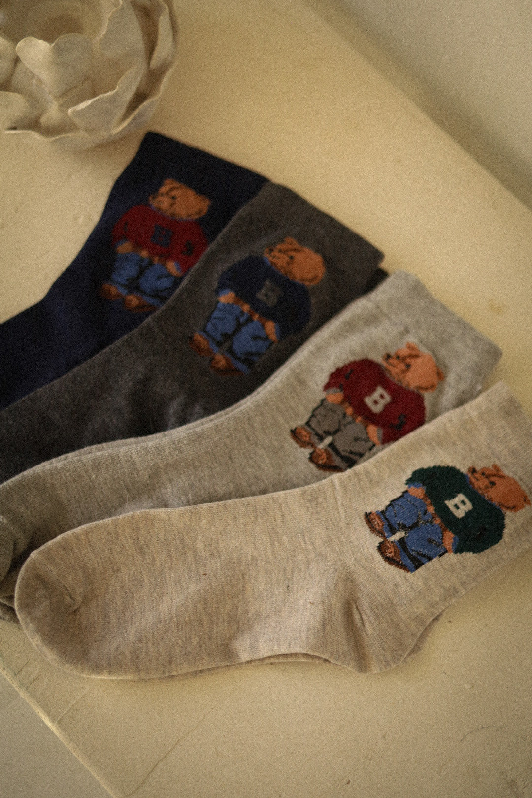 Rosalie marines - Chaussettes nounours