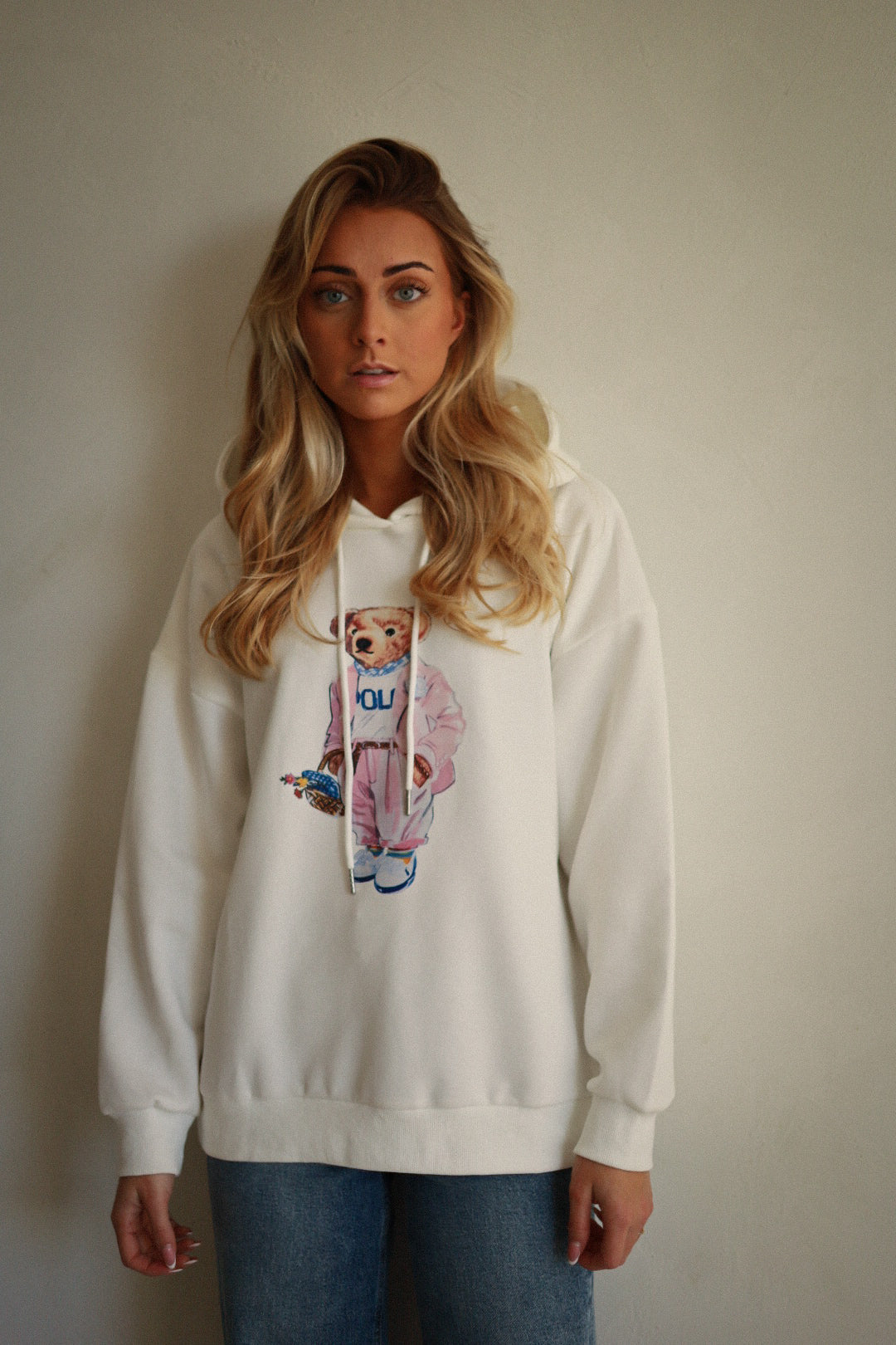 Brady blanc - Sweat-shirt nounours