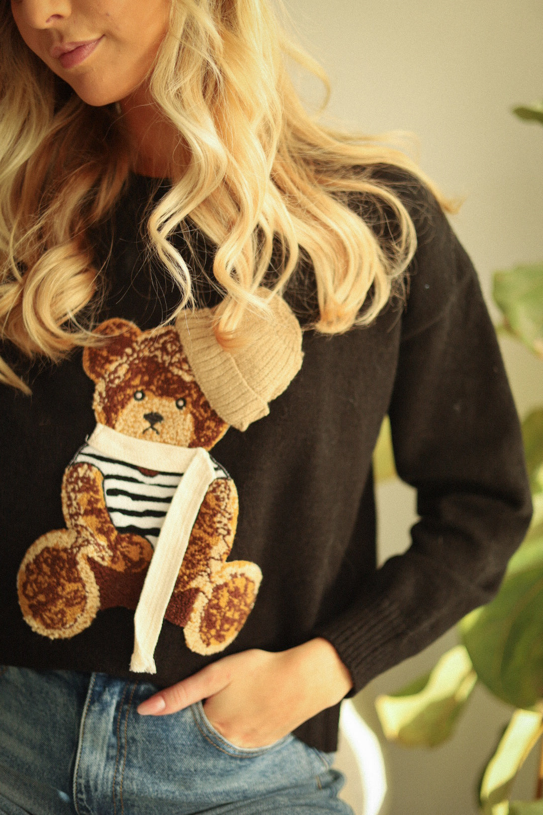 Dory noir - Pull nounours