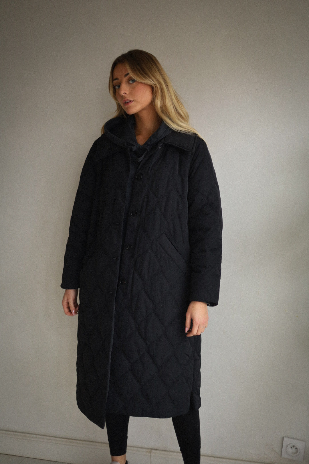 Montaine noir - Manteau long