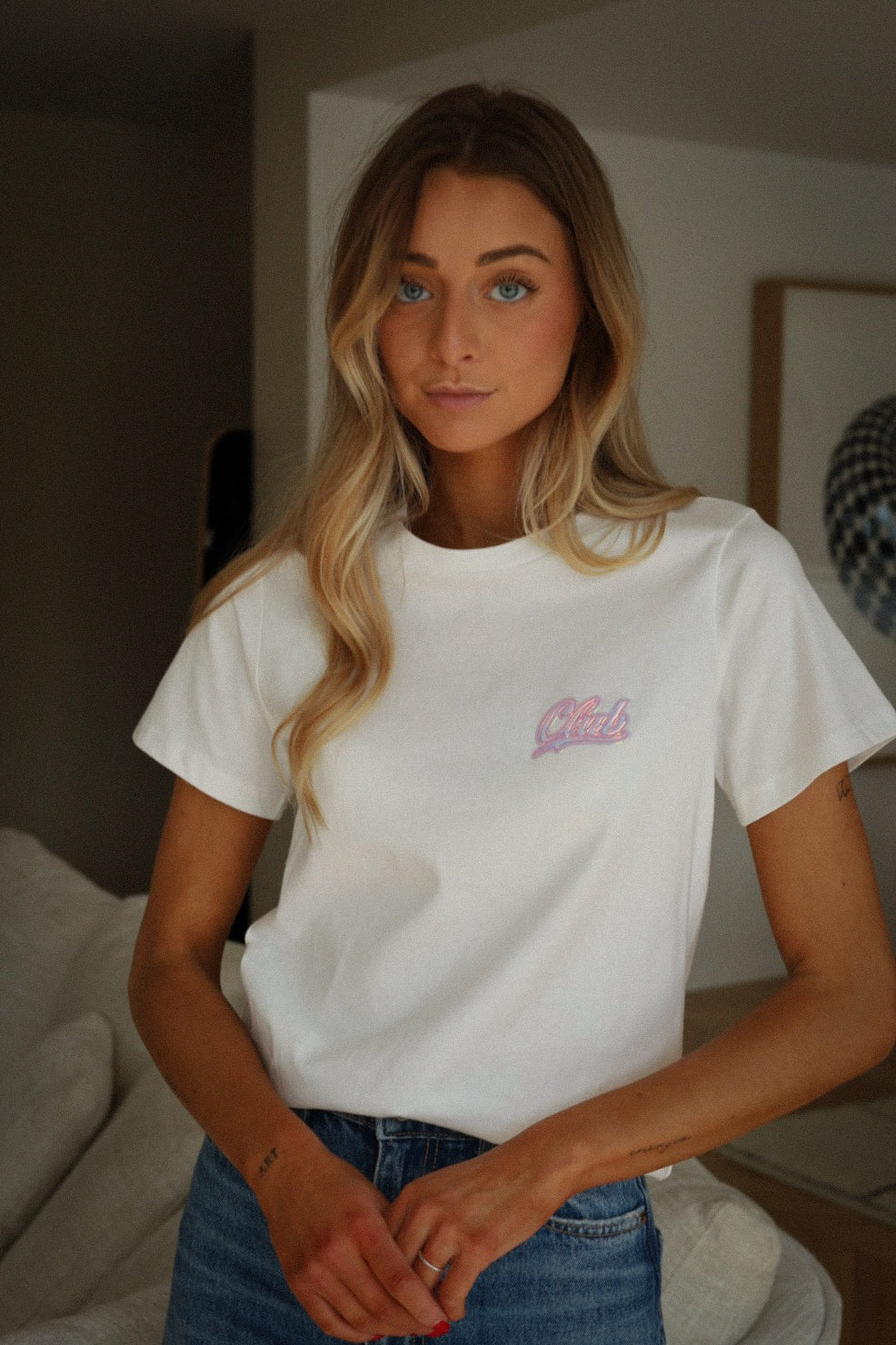 Aline blanc - T-shirt coton