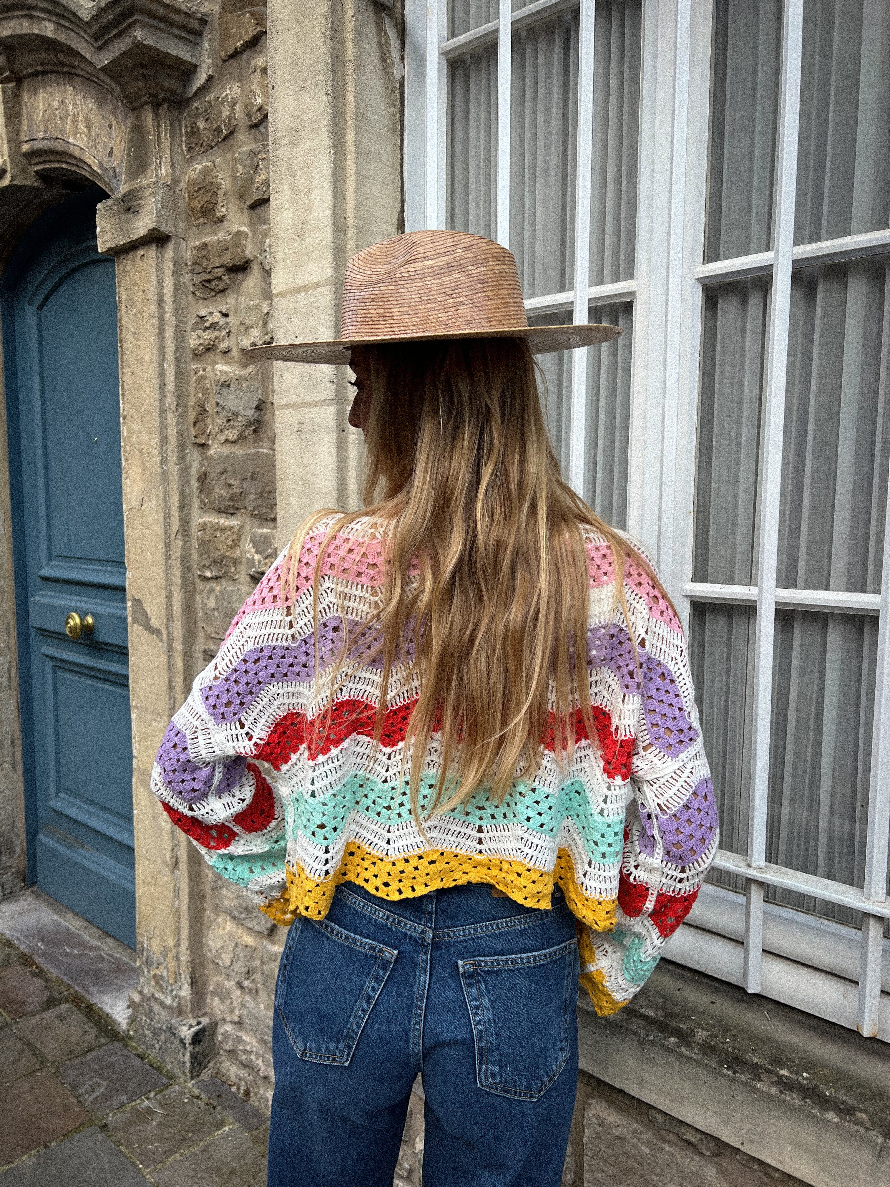 Raphael coloré - Blouse crochet