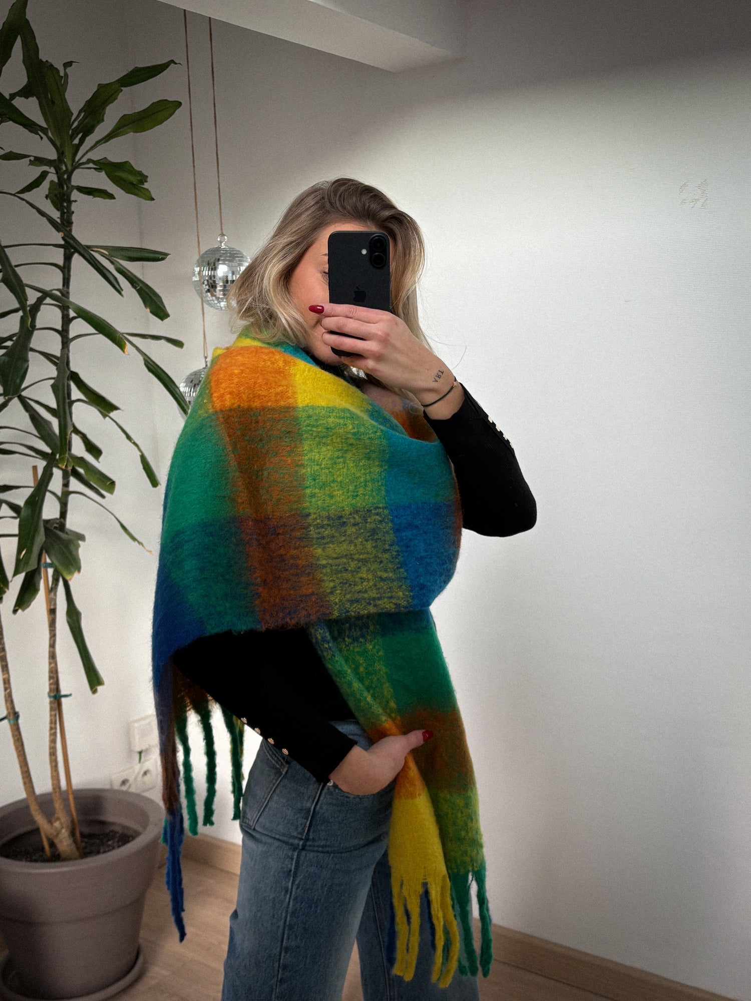 Come colorée - Écharpe oversize