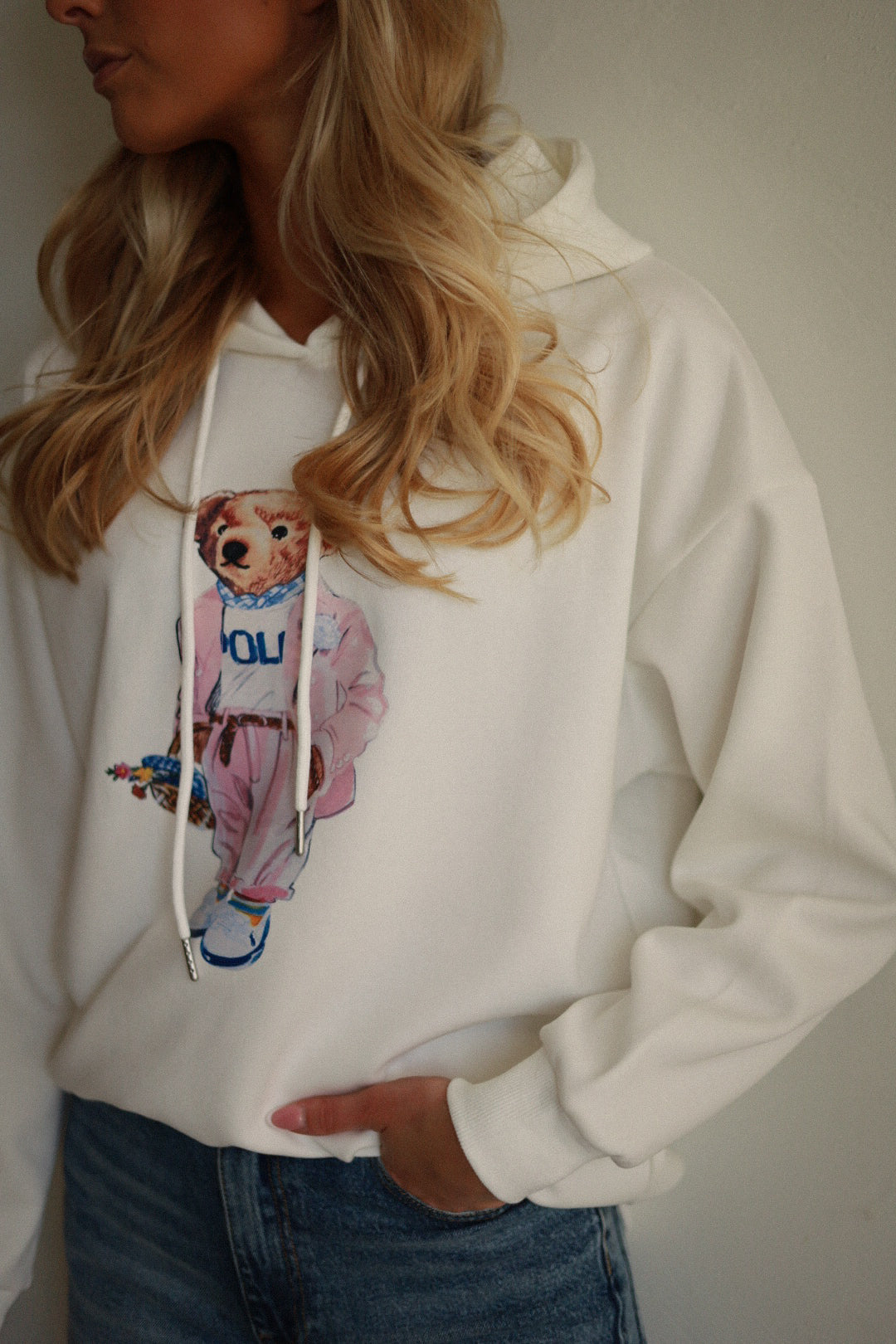 Brady blanc - Sweat-shirt nounours