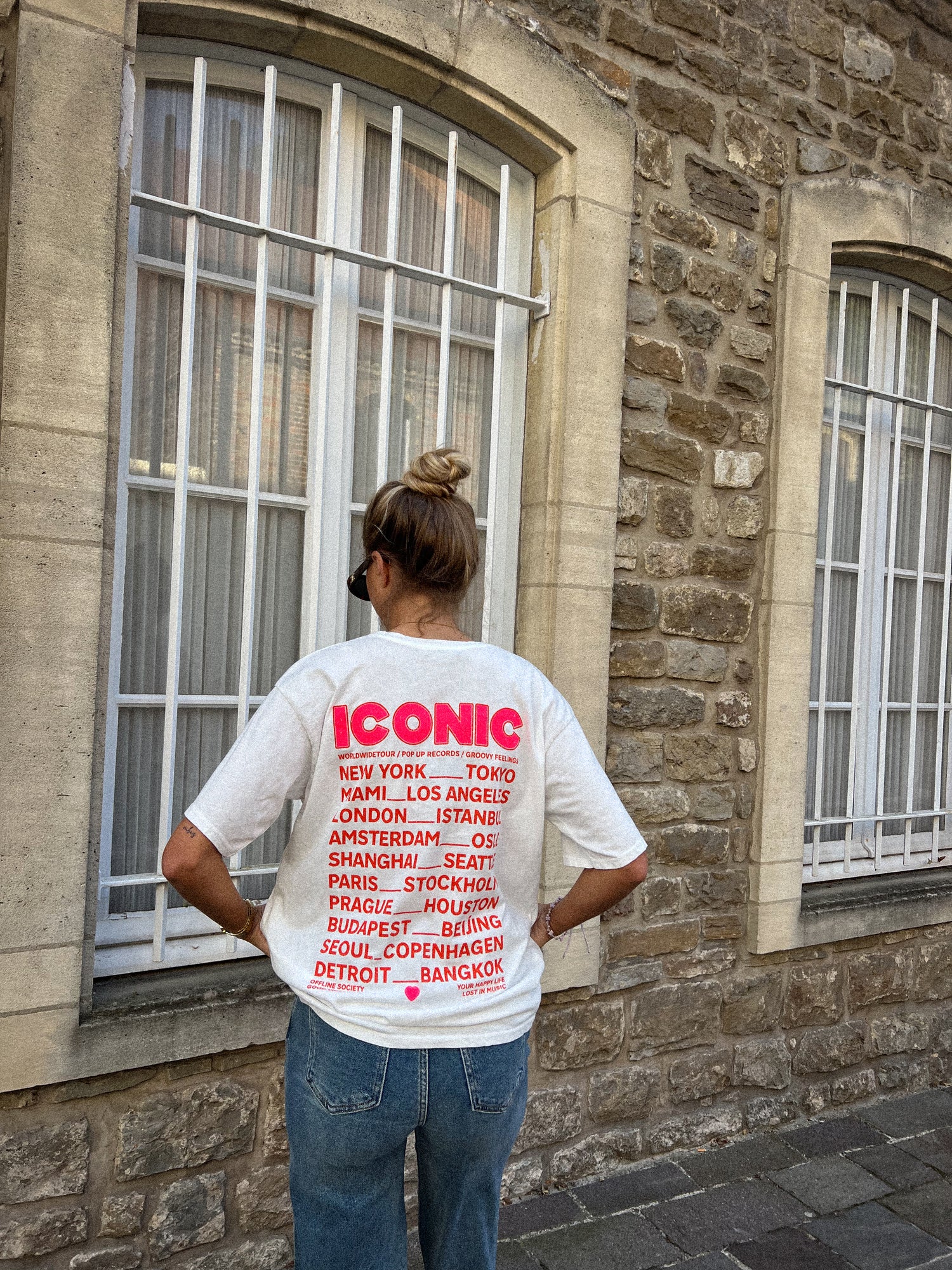 Iconic blanc - T-shirt imprimé