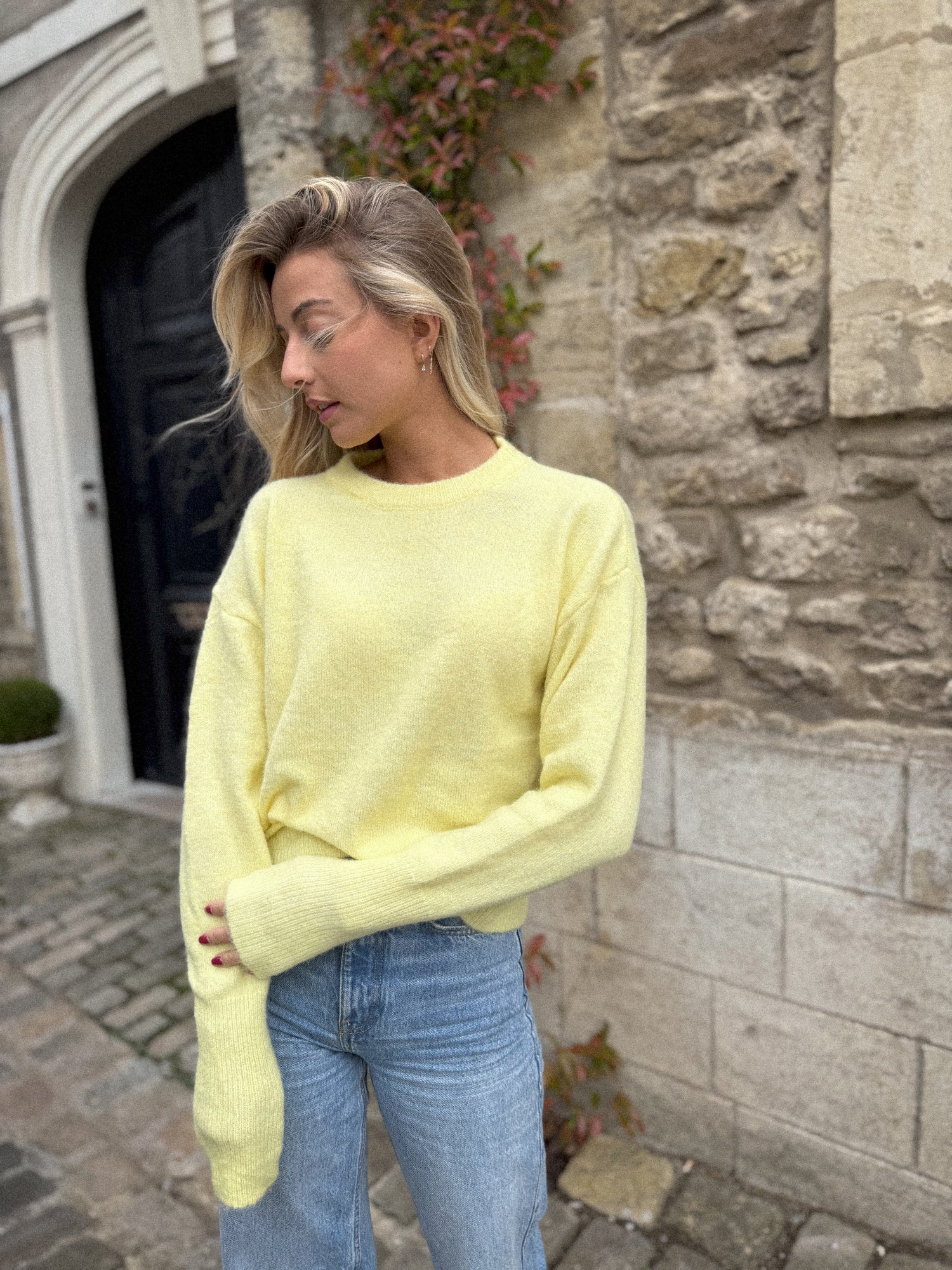 Kendall jaune - Pull doux