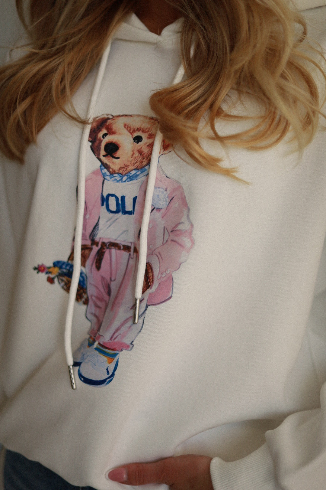 Brady blanc - Sweat-shirt nounours