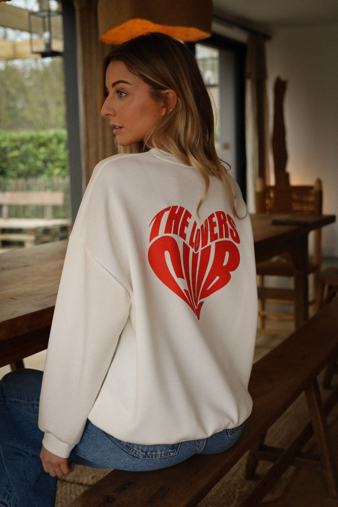 Lover blanc - Sweat-shirt imprimé