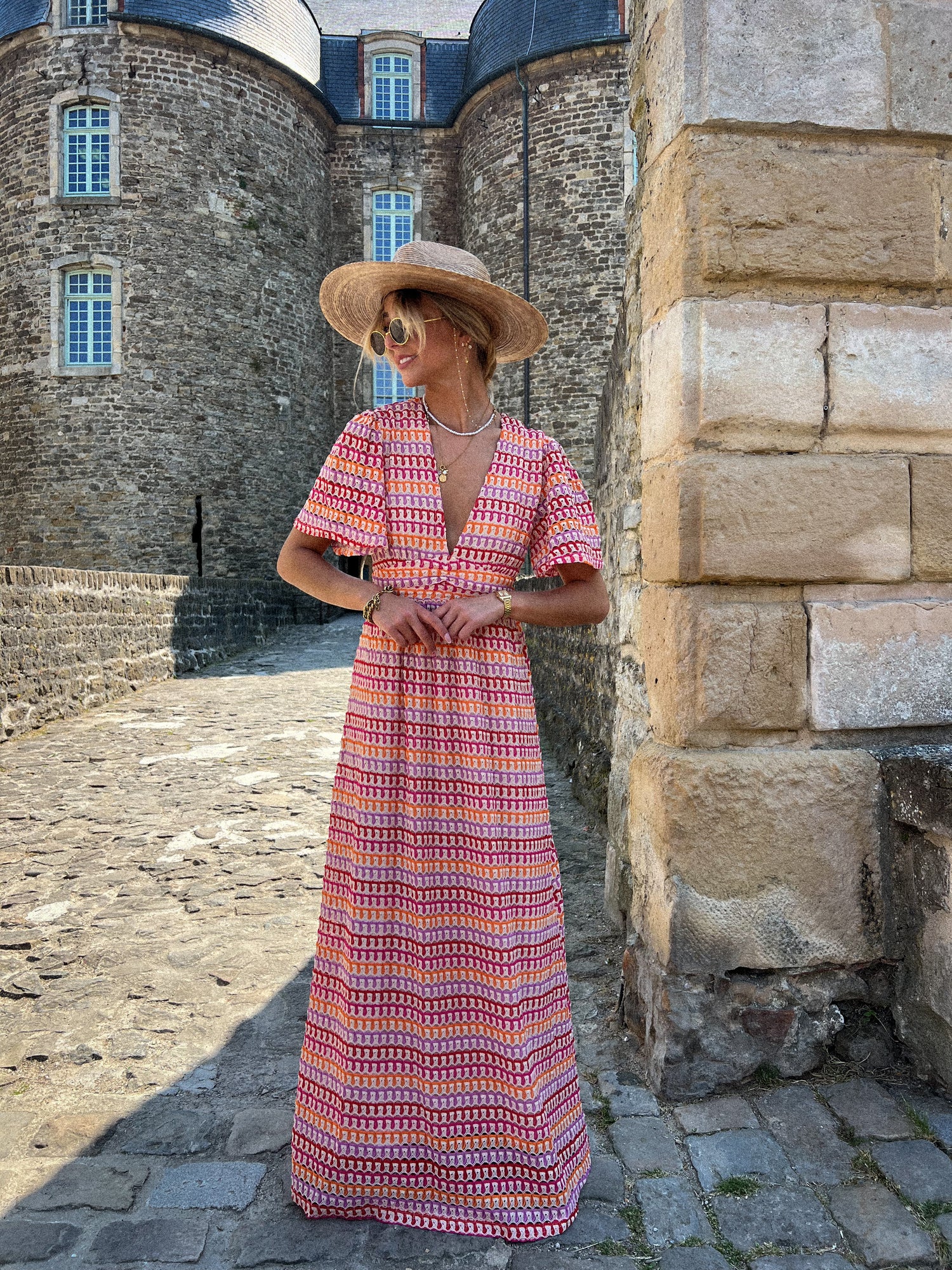 Maxine colorée - Robe longue