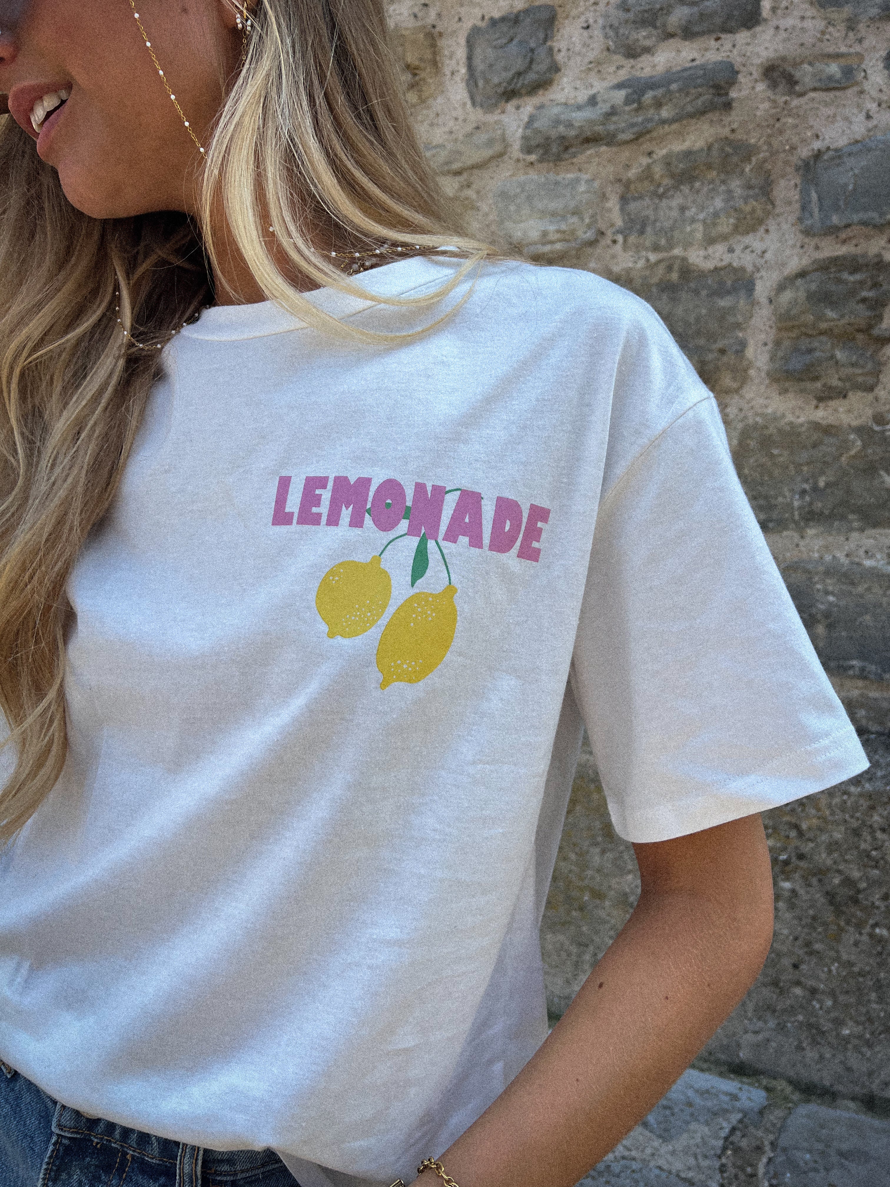 Lemon blanc - T-shirt imprimé