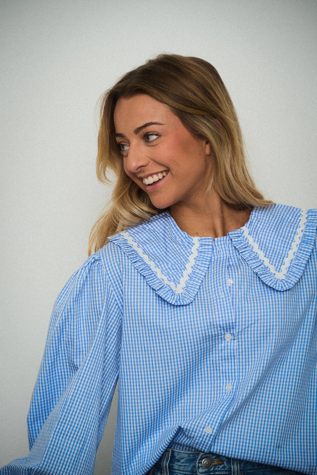 Tarra bleue - Blouse vichy