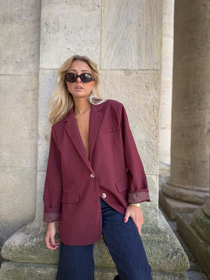 Marssa Bordeaux - Blazer ample