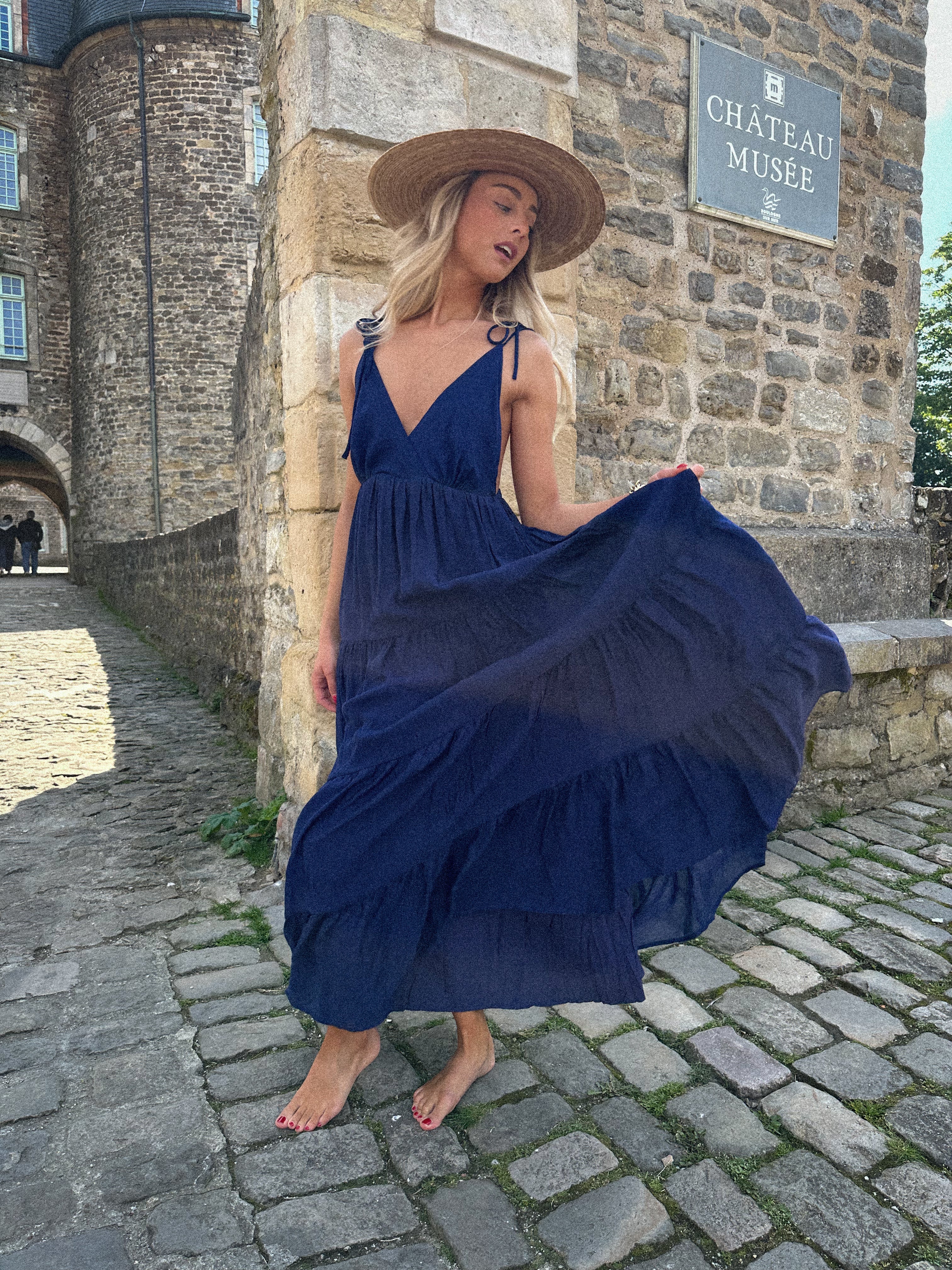 Danyelle bleue - Robe longue