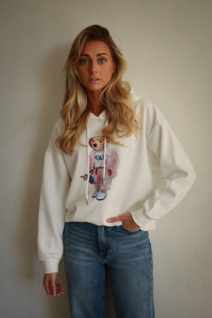 Brady blanc - Sweat-shirt nounours