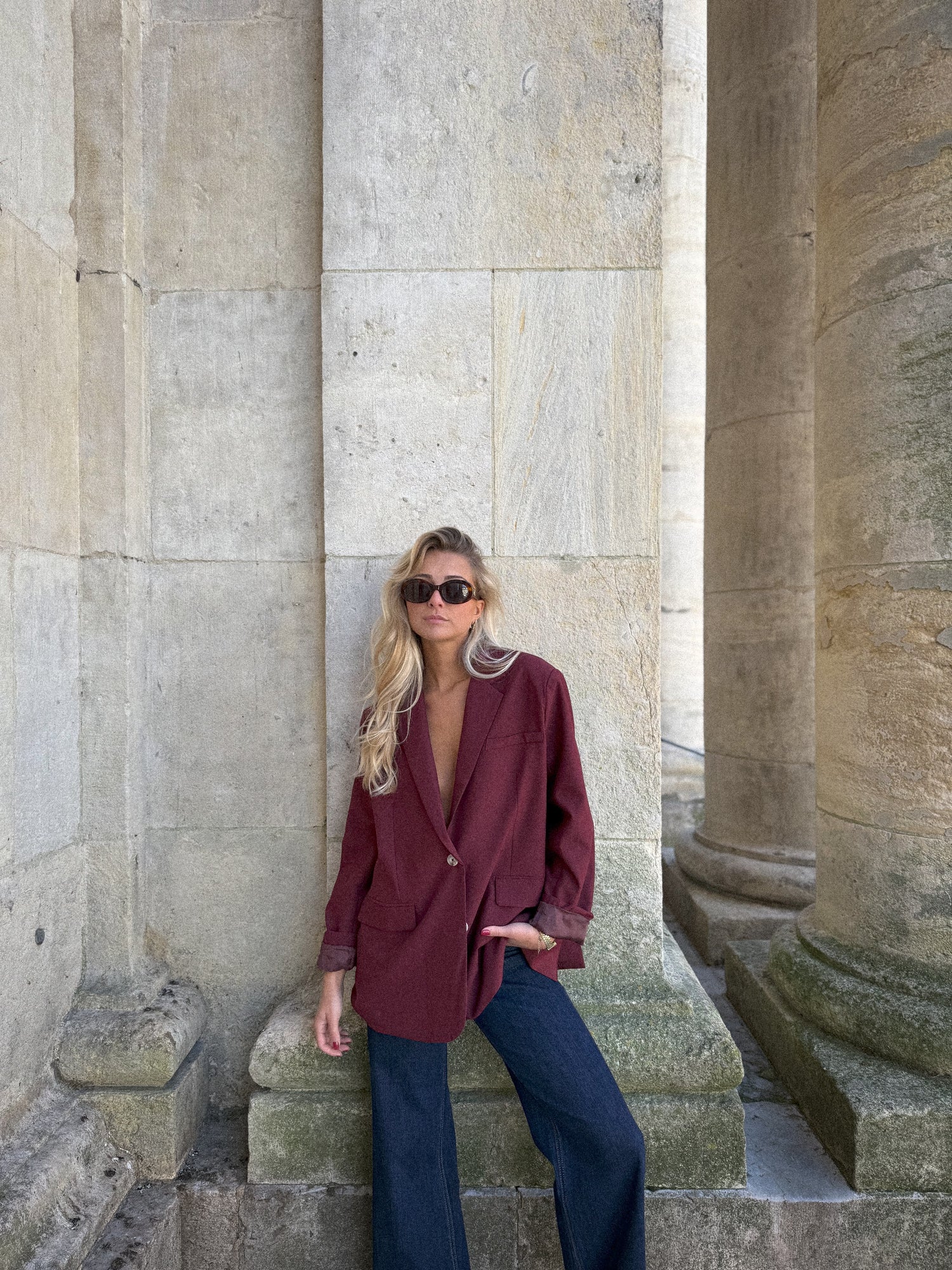 Marssa Bordeaux - Blazer ample