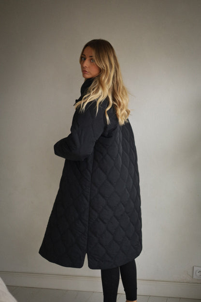 Montaine noir - Manteau long