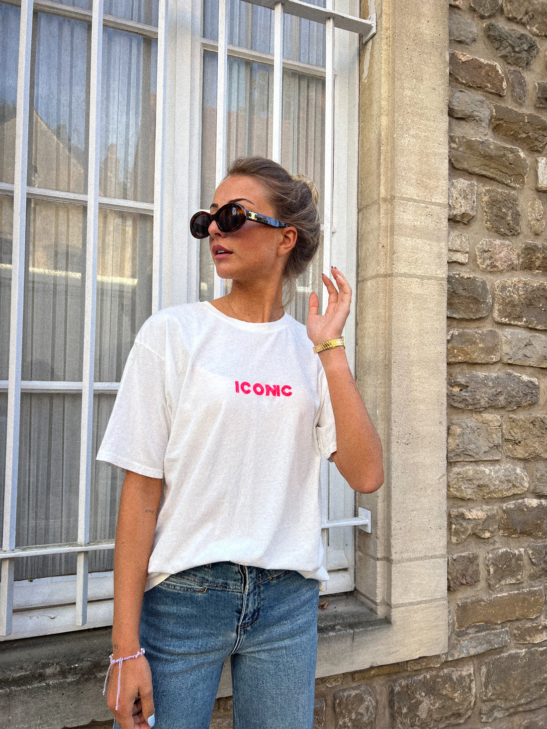 Iconic blanc - T-shirt imprimé