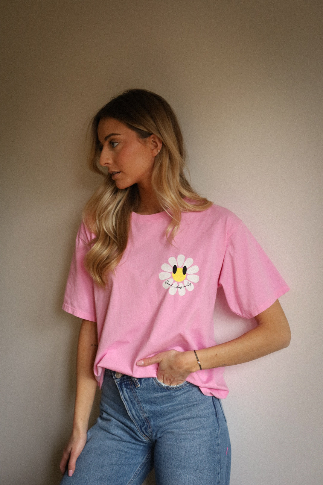 Chase rose bonbon - T-shirt fleur