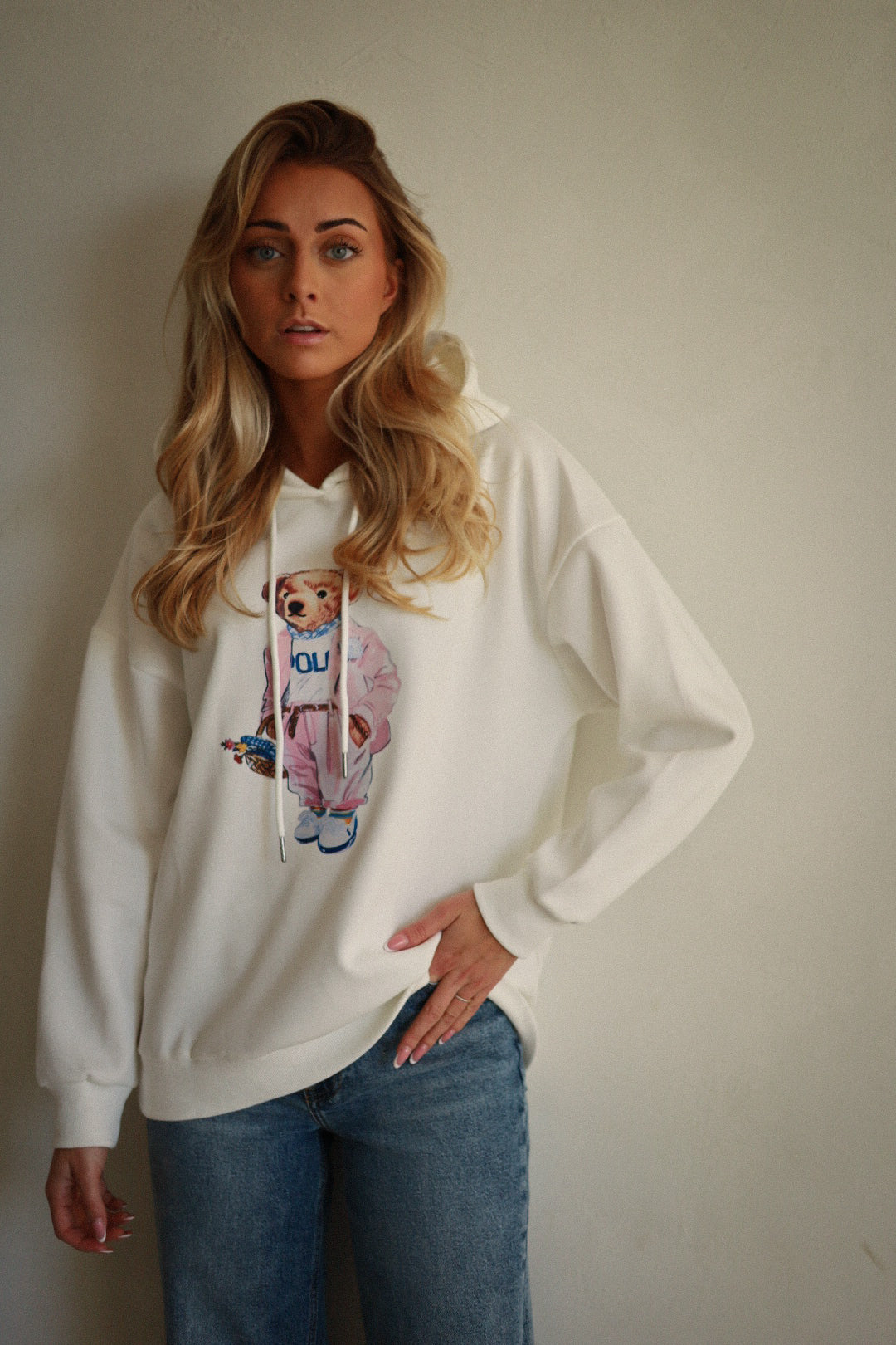 Brady blanc - Sweat-shirt nounours