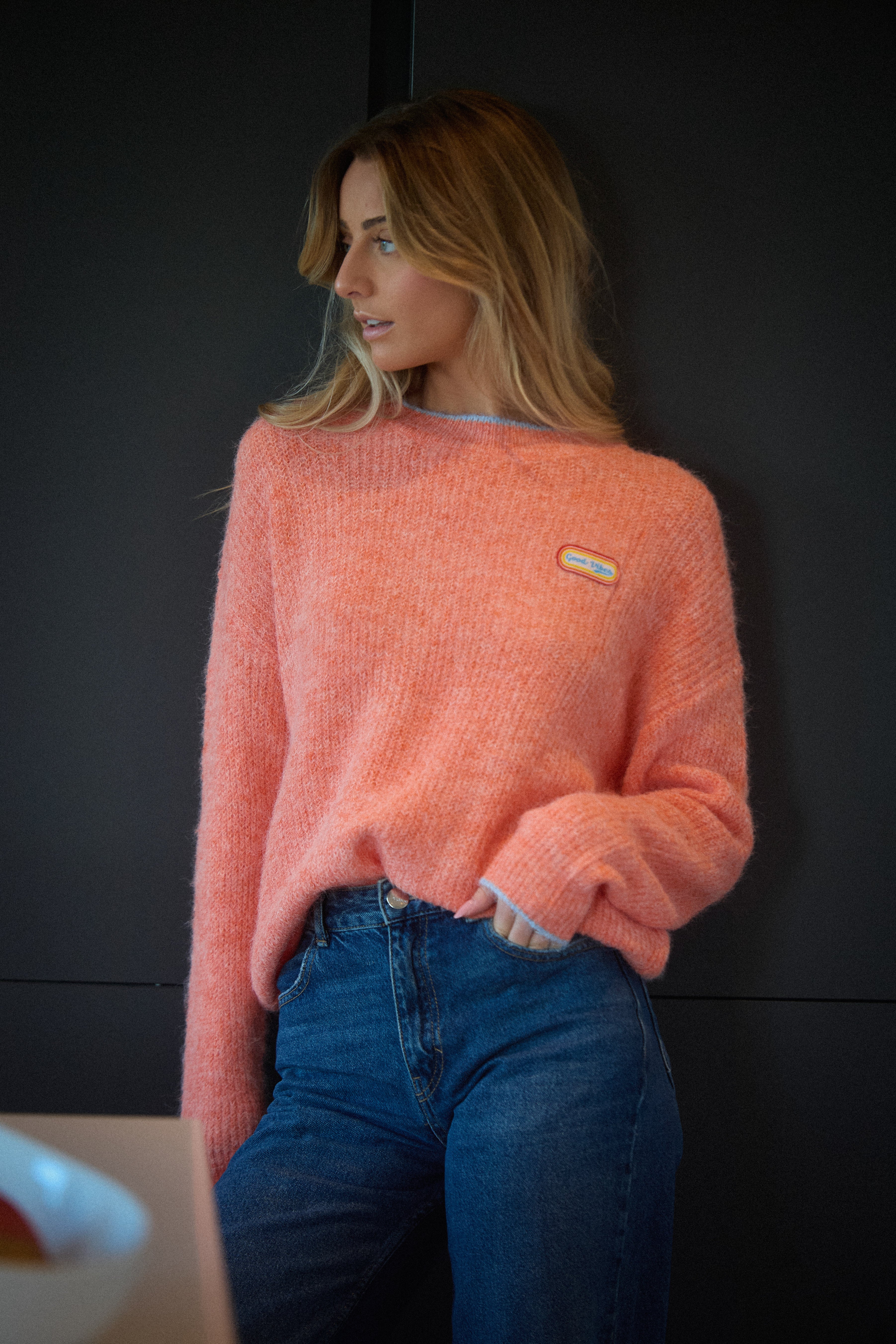 Donna orange - Pull doux