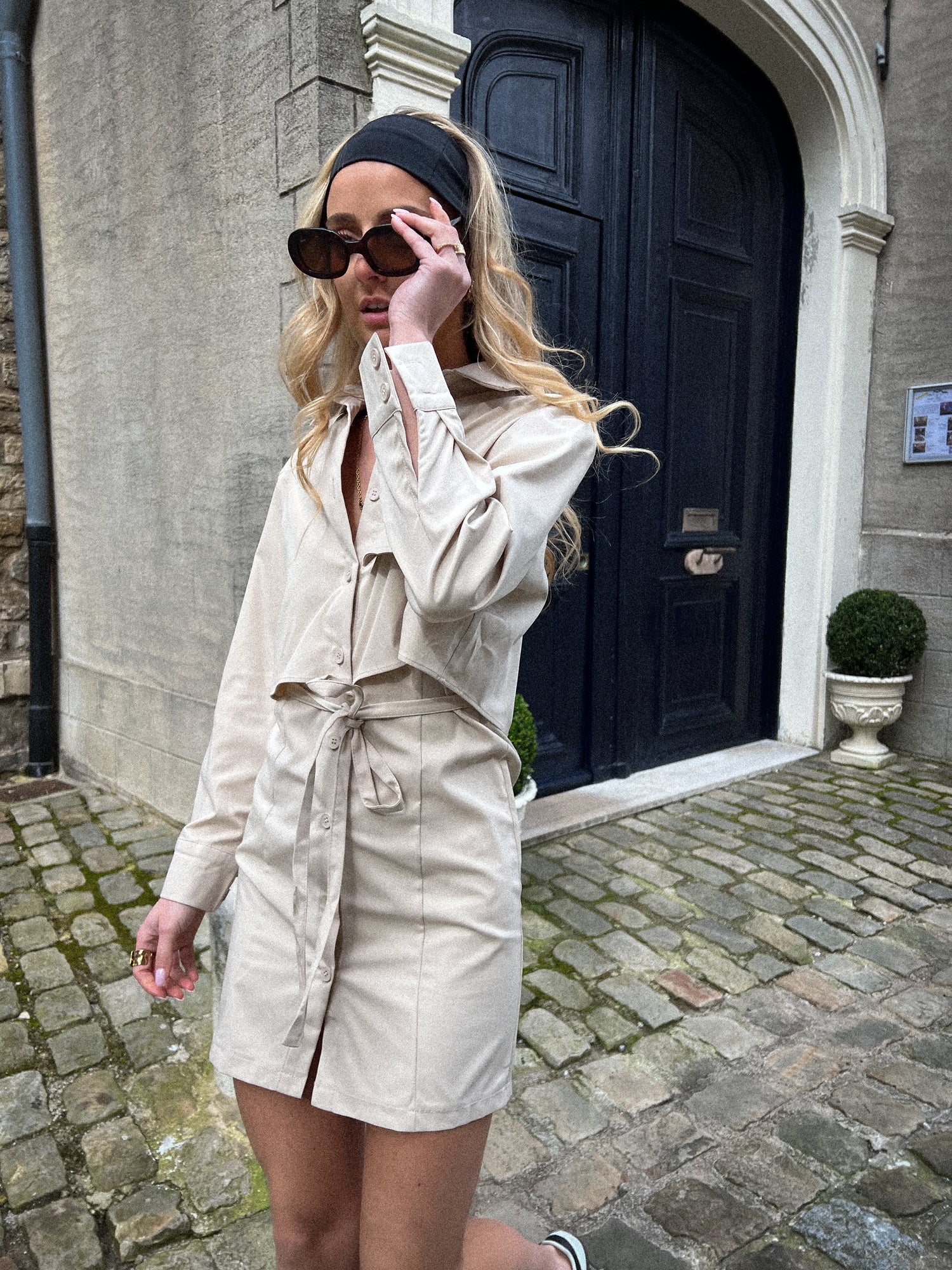 Sylia beige - Robe trench