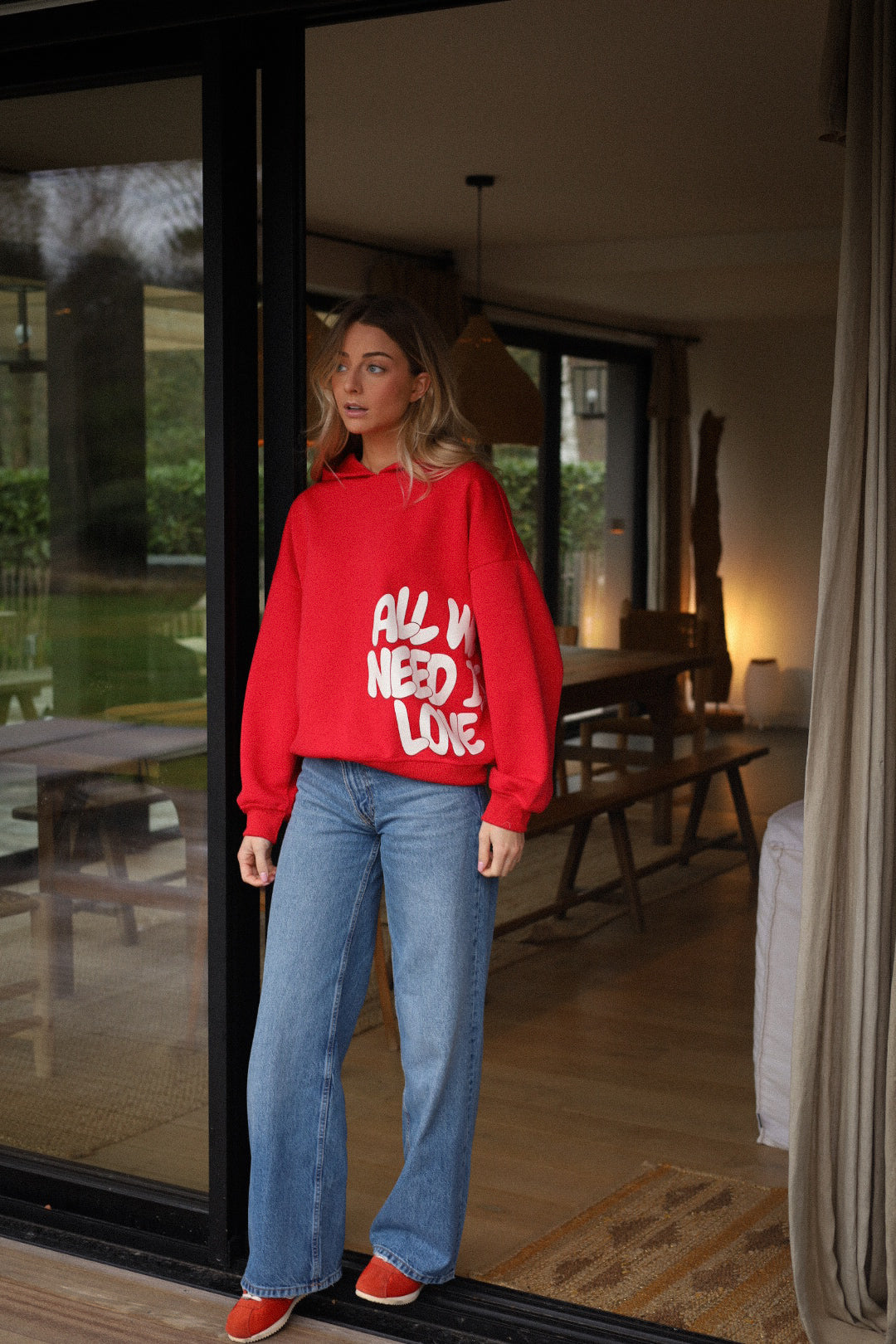 Justin rouge - Sweat-shirt imprimé