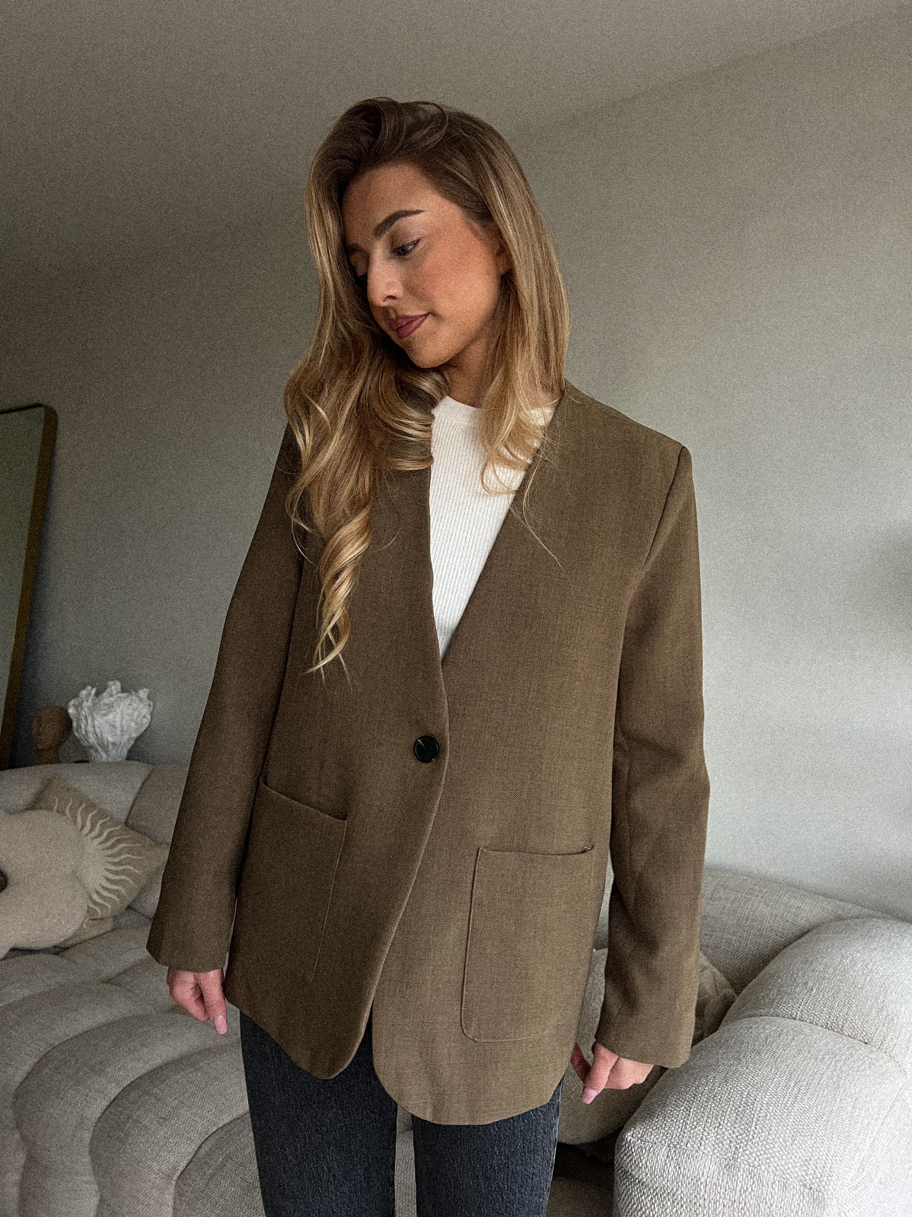 Selma caqui - Chaqueta blazer