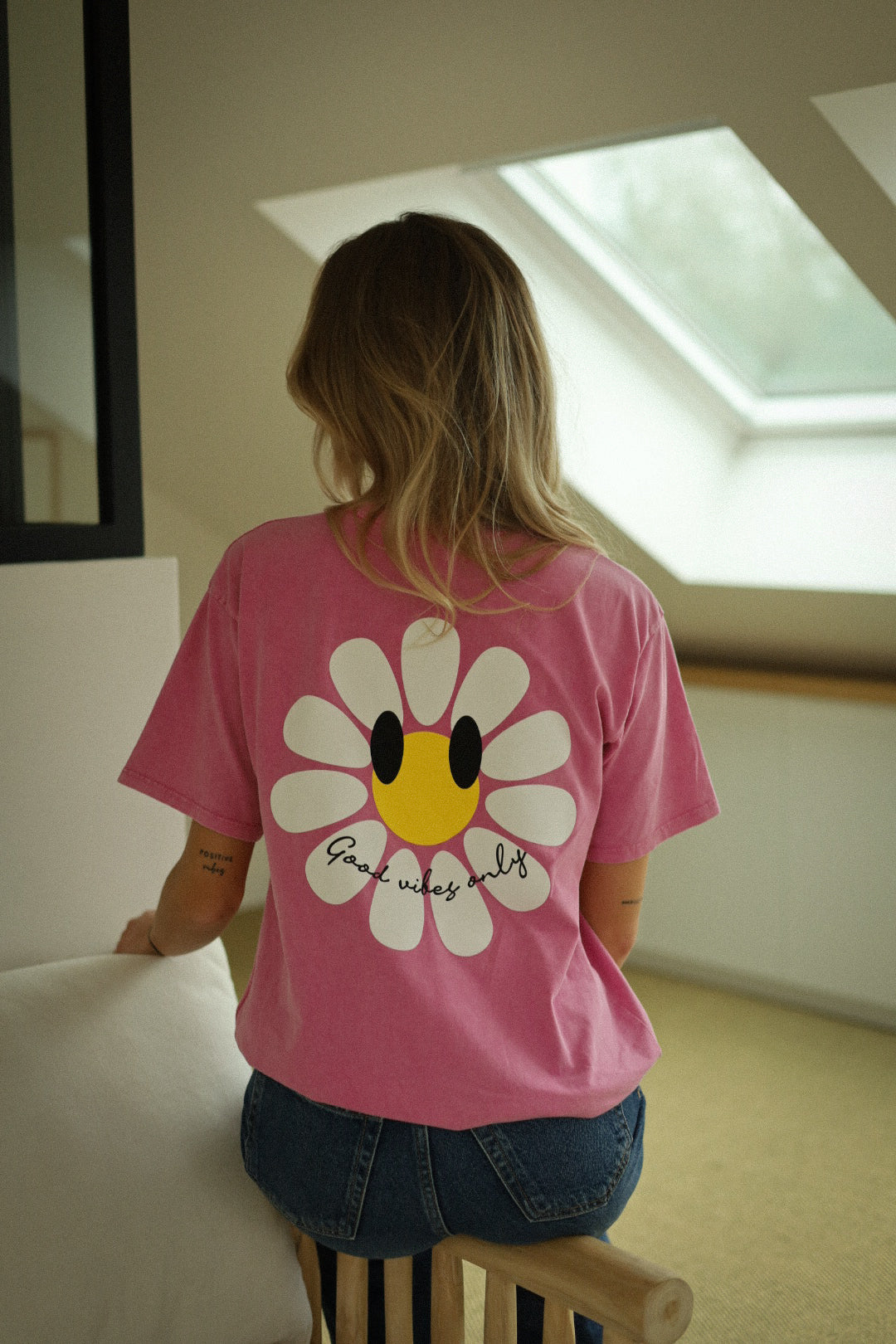 Chase rose - T-shirt fleur