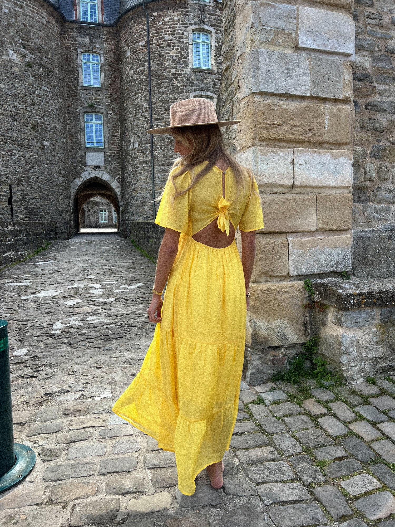 Lisyane jaune - Robe longue