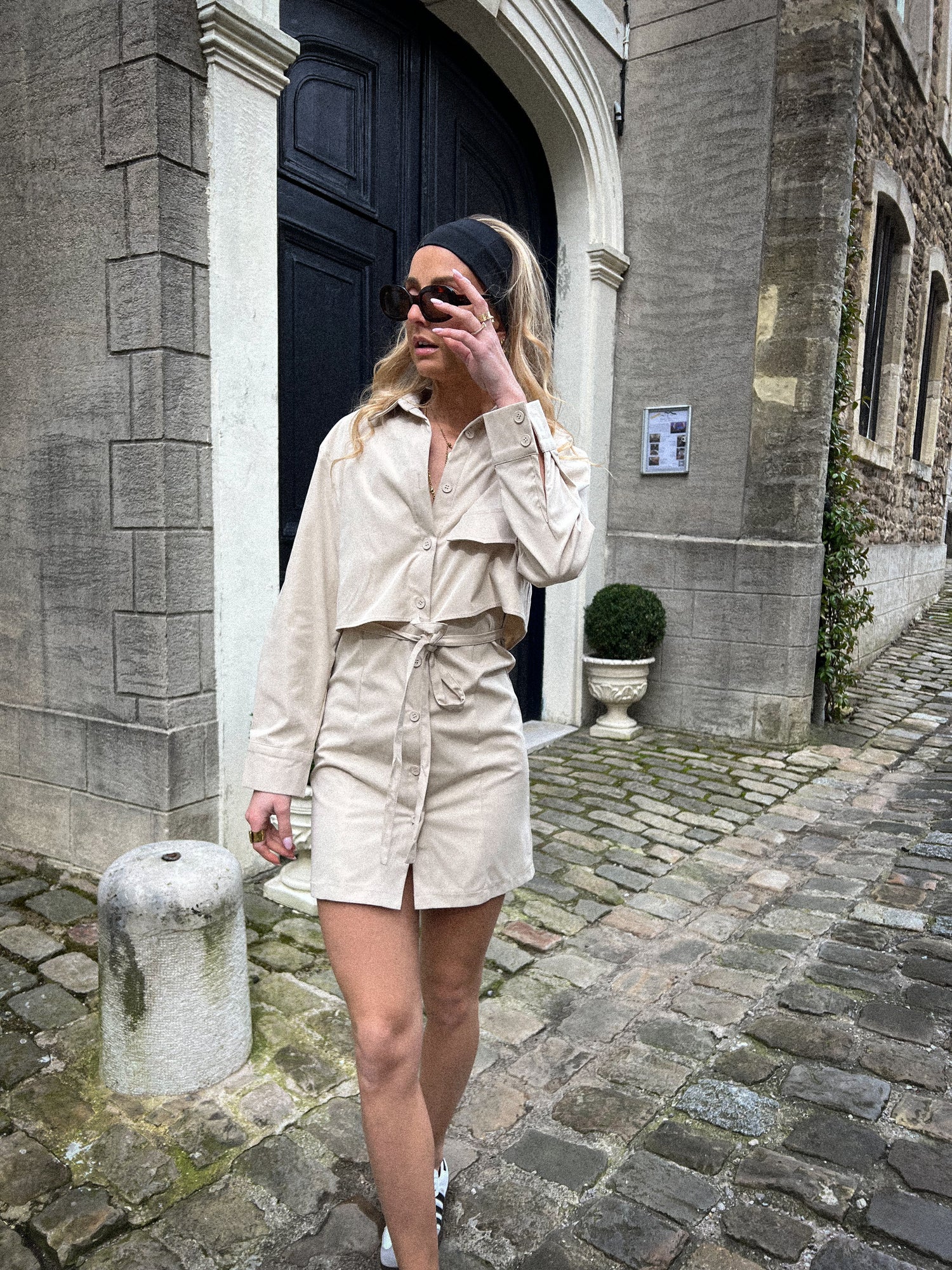 Sylia beige - Robe trench