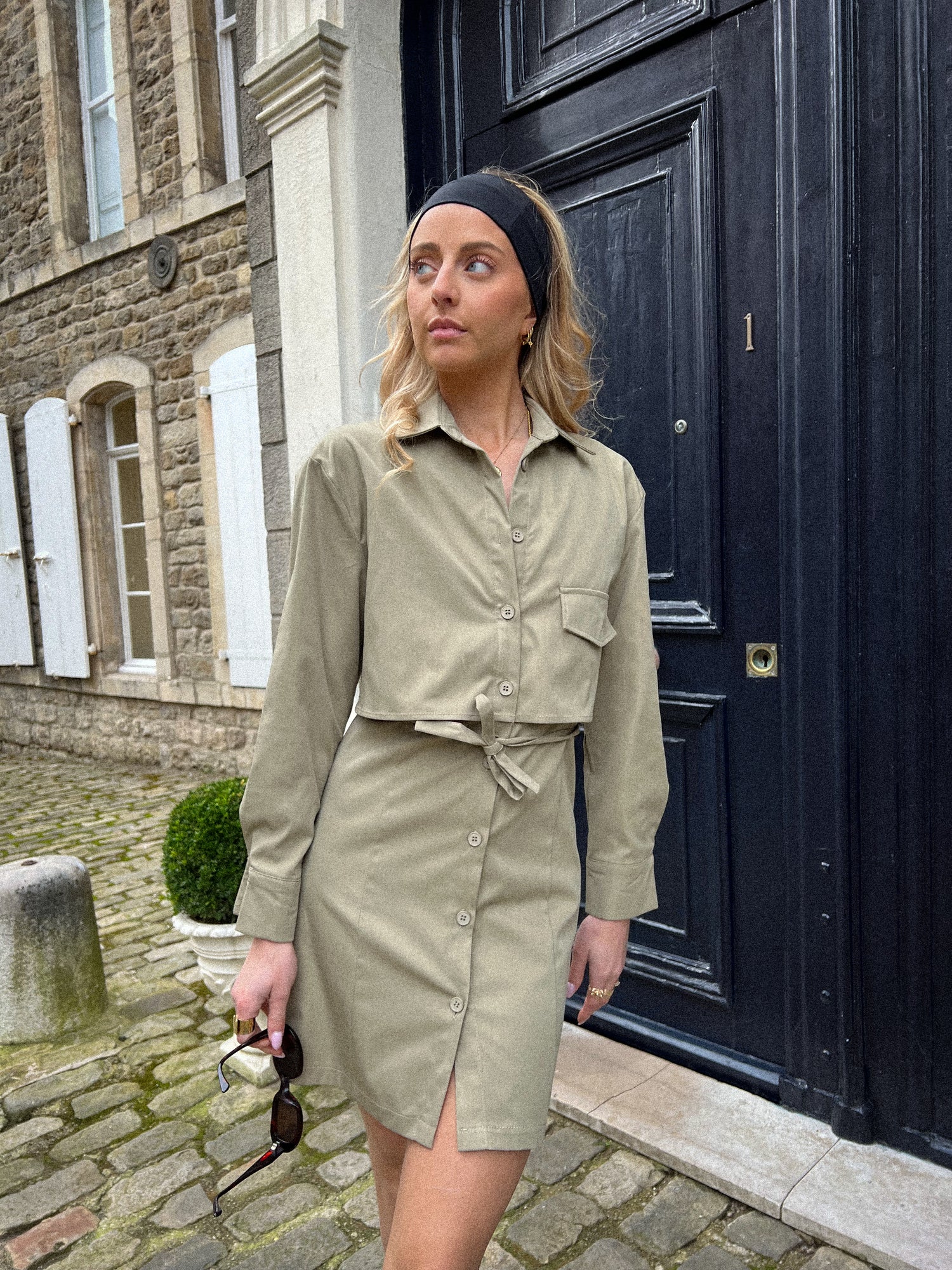 Sylia kaki - Robe trench