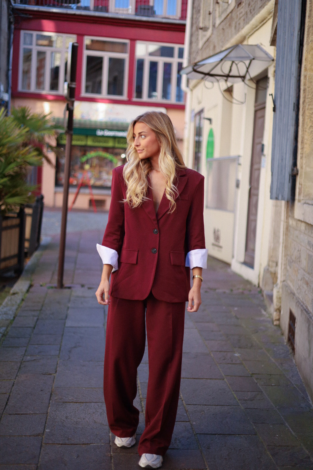 Ervan bordeaux - Blazer droit