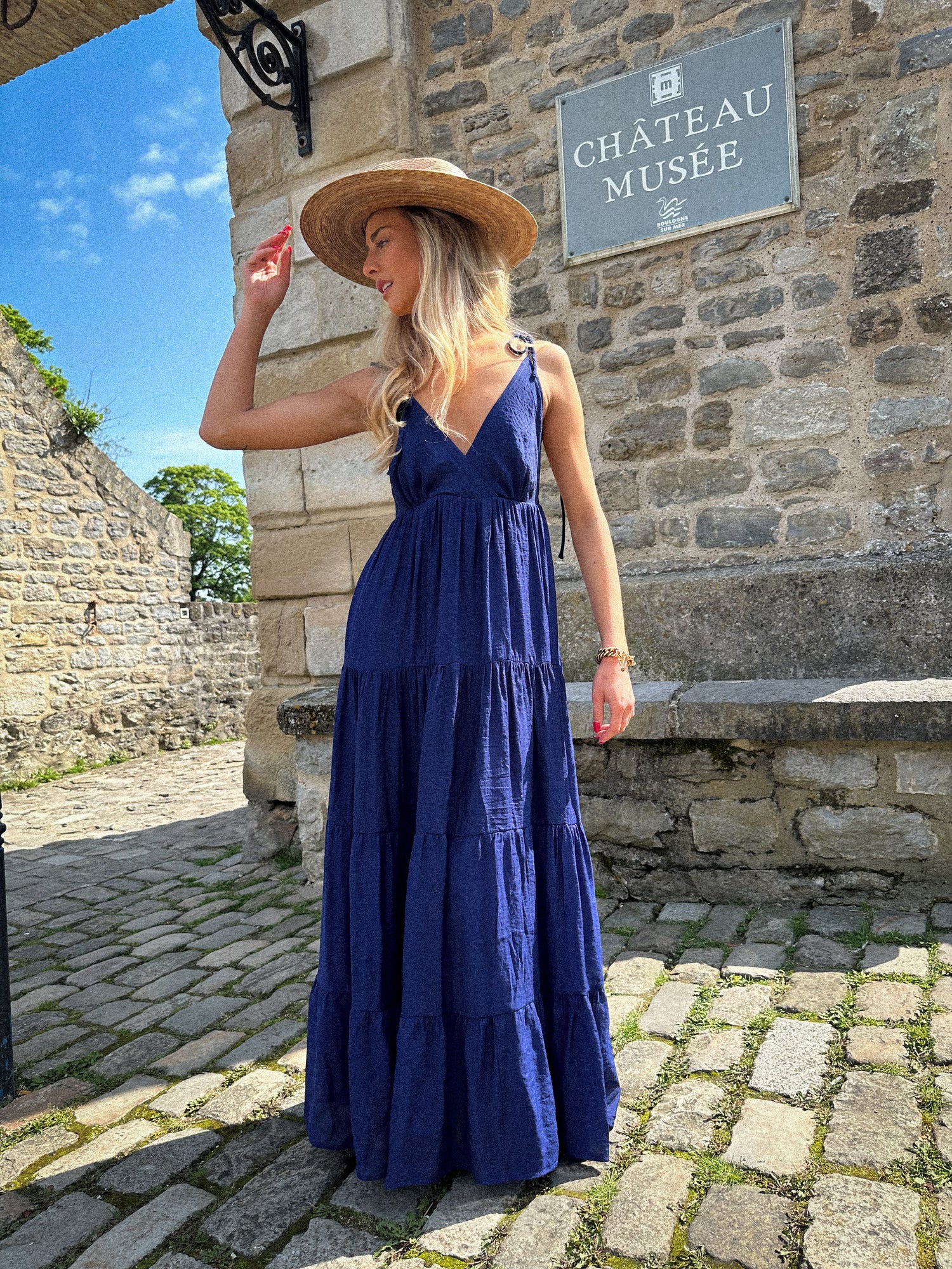 Danyelle bleue - Robe longue