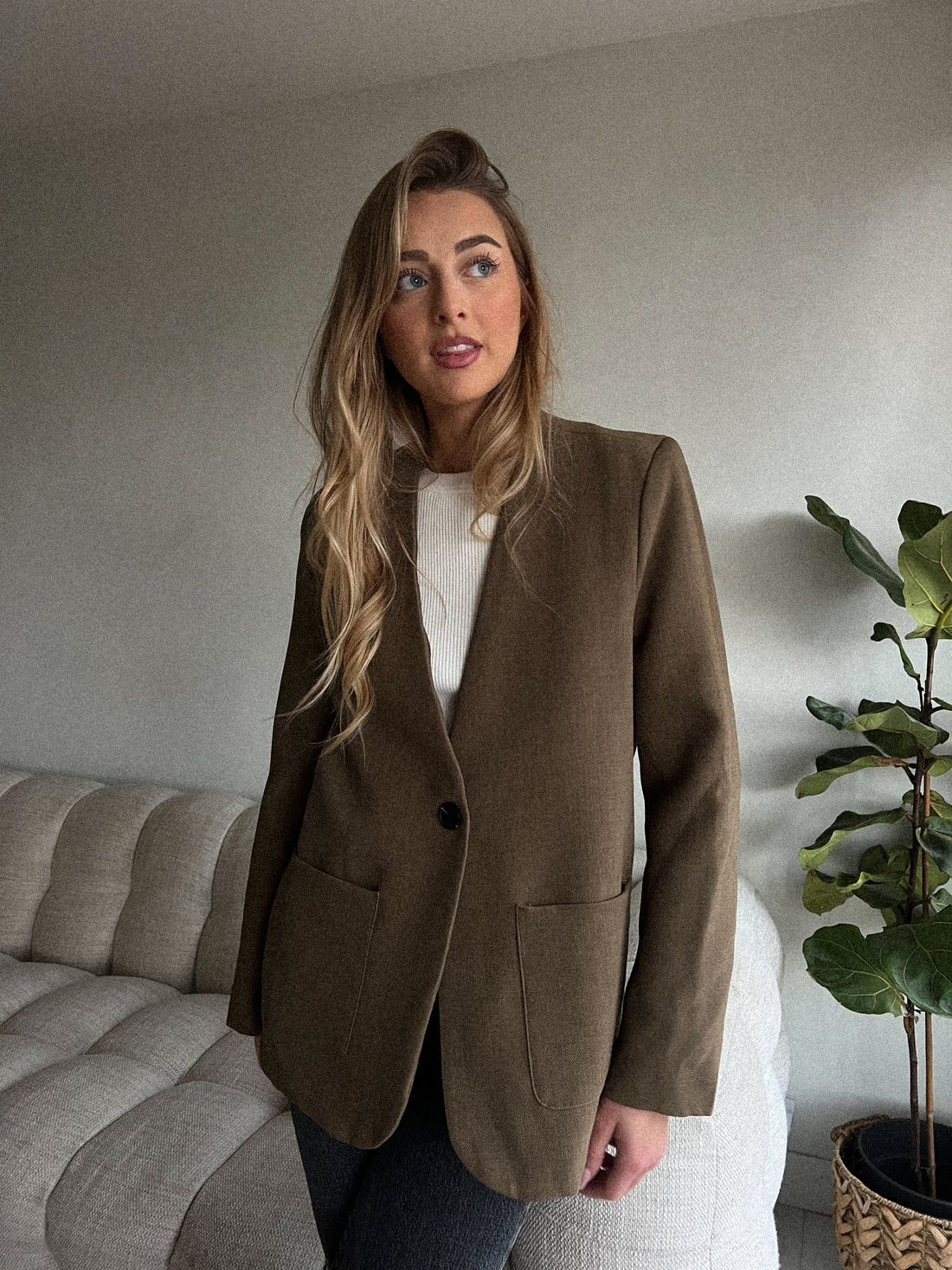 Selma kaki - Veste blazer