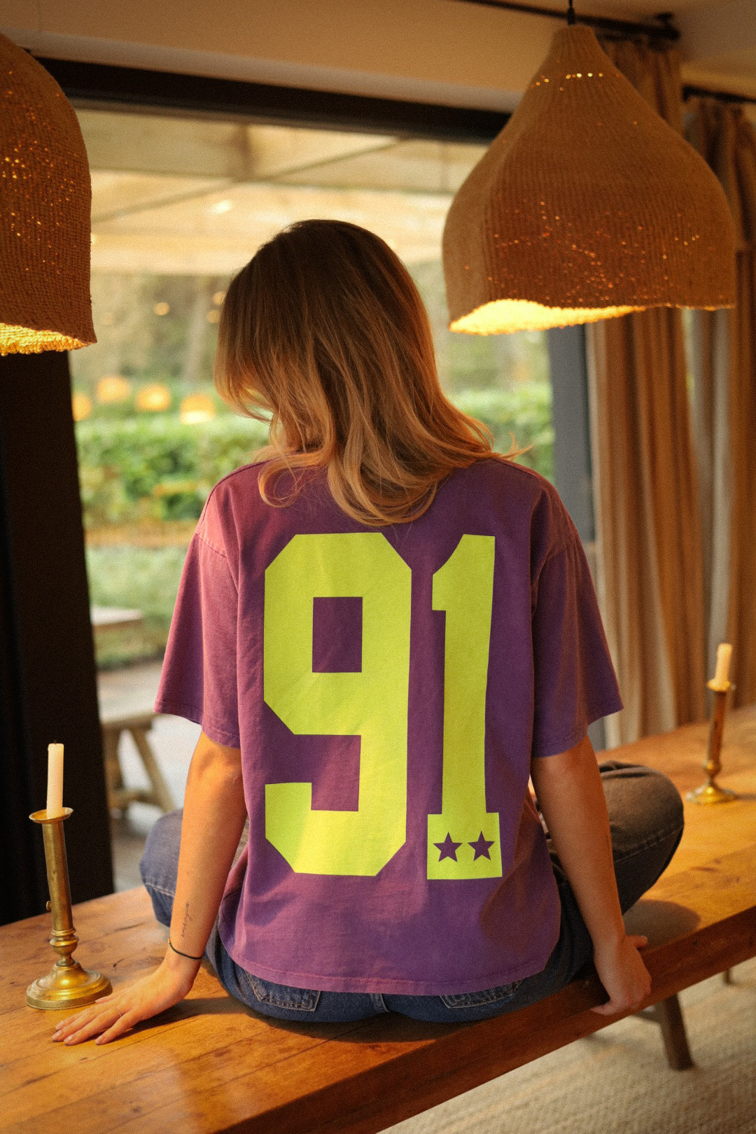 Angele violet - T-shirt imprimé