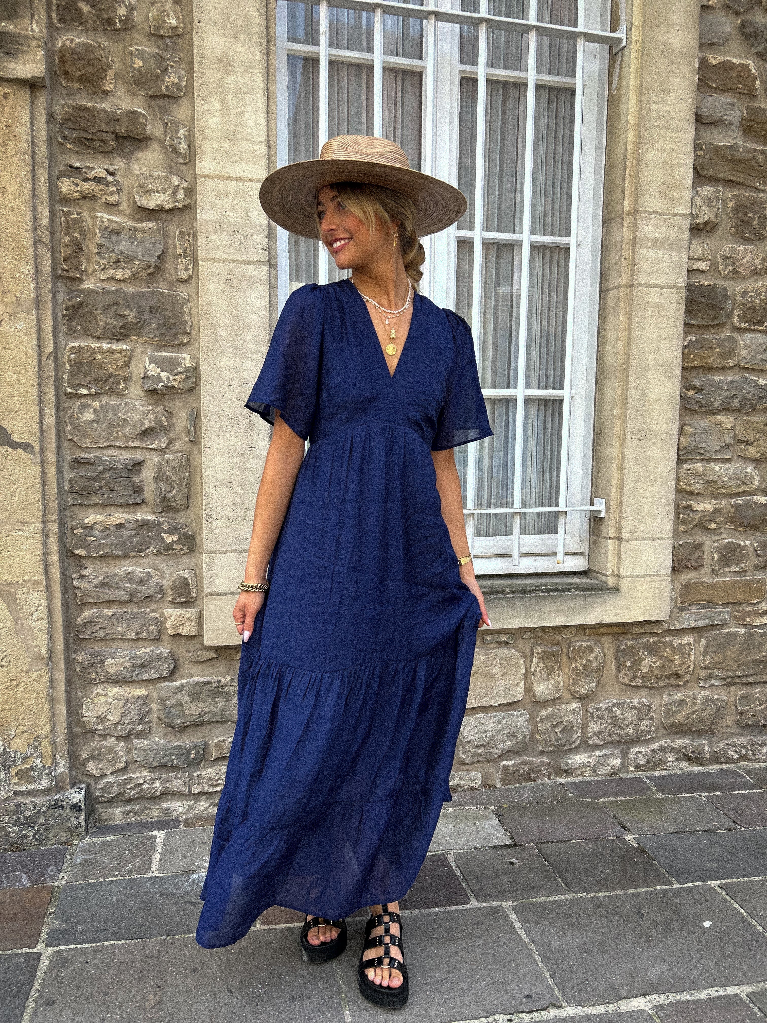 Lisyane bleue - Robe longue