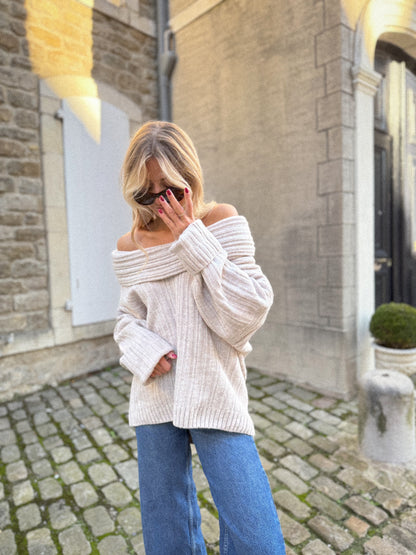 Jelly beige - Pull maille