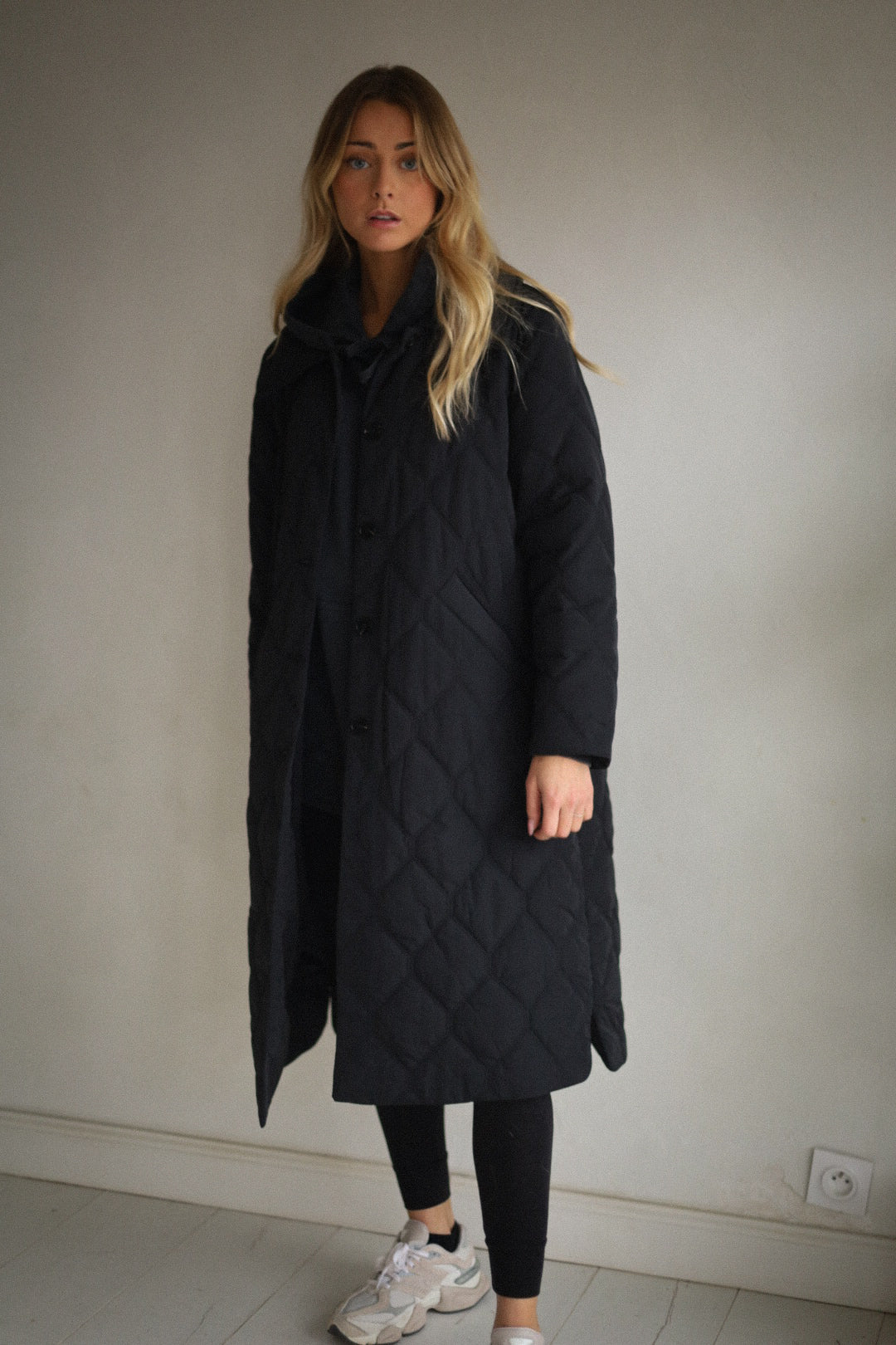 Montaine noir - Manteau long