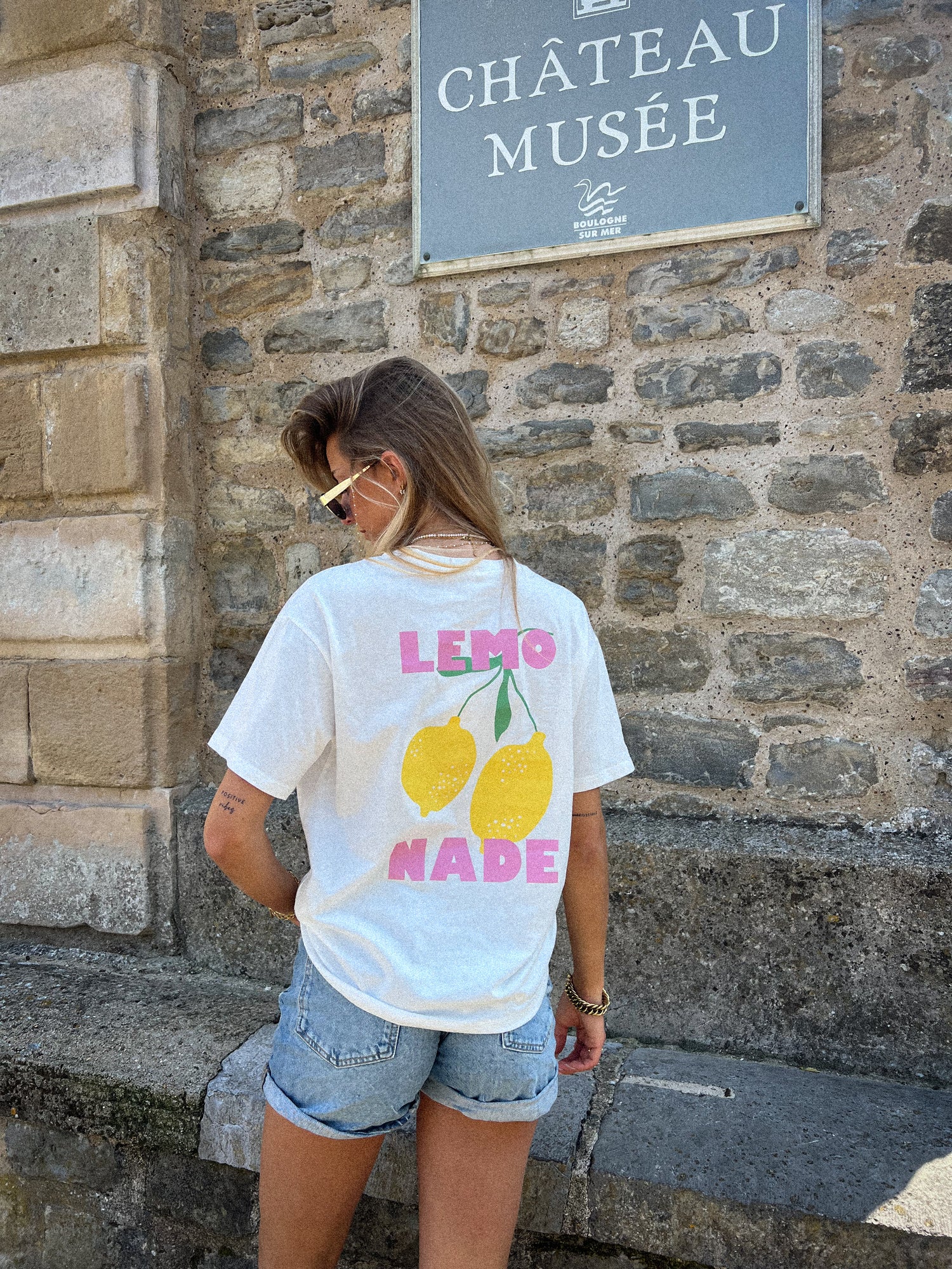 Lemon blanc - T-shirt imprimé